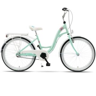 Kands Olivia Gyerek kerékpár Alumínium 24'', 130-165 cm, 3 sebesség, Menta