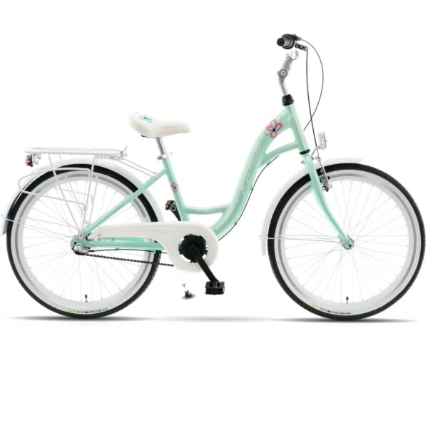 kands olivia gyerek kerékpár 24'', alumínium, 130 165 cm, 3 sebesség, menta