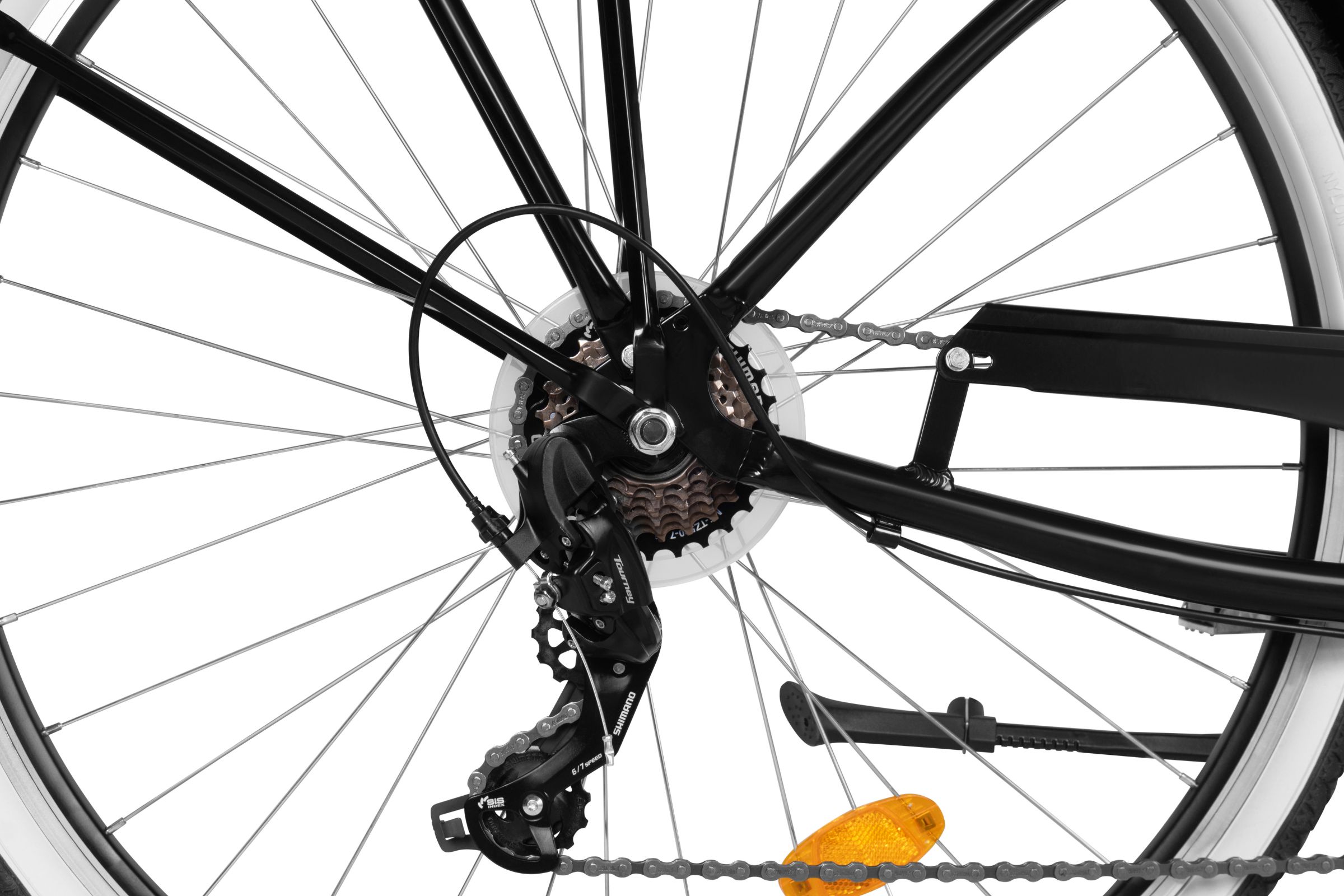 Davi Bianca Cruiser Női Kerékpár Alumínium 7 fokozat 28, 160-185 cm, Fekete - Image 4