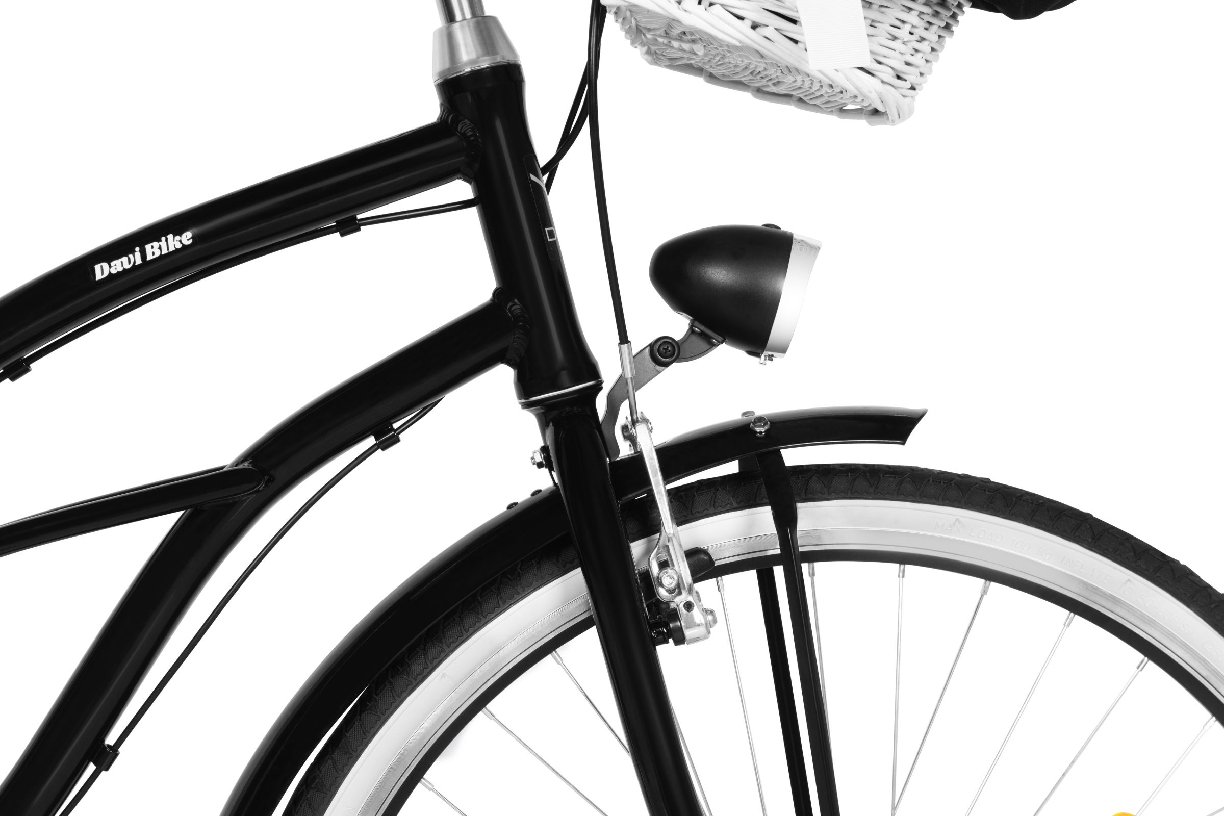 Davi Bianca Cruiser Női Kerékpár Alumínium 7 fokozat 28, 160-185 cm, Fekete - Image 8