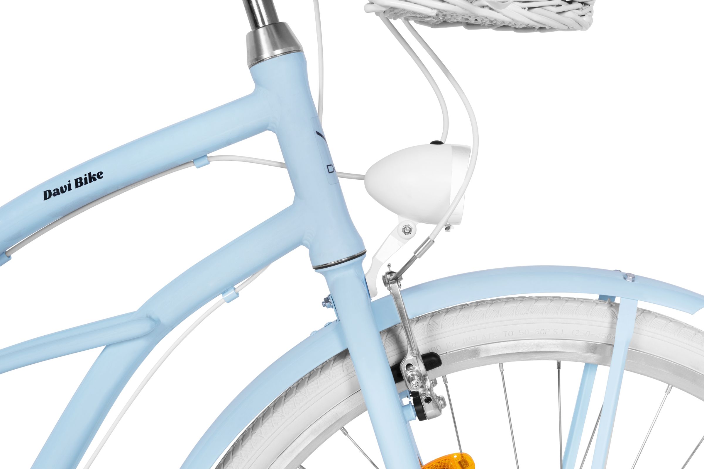 Davi Bianca Cruiser Női Kerékpár Alumínium 7 fokozat 28, 160-185 cm, Kék - Image 9