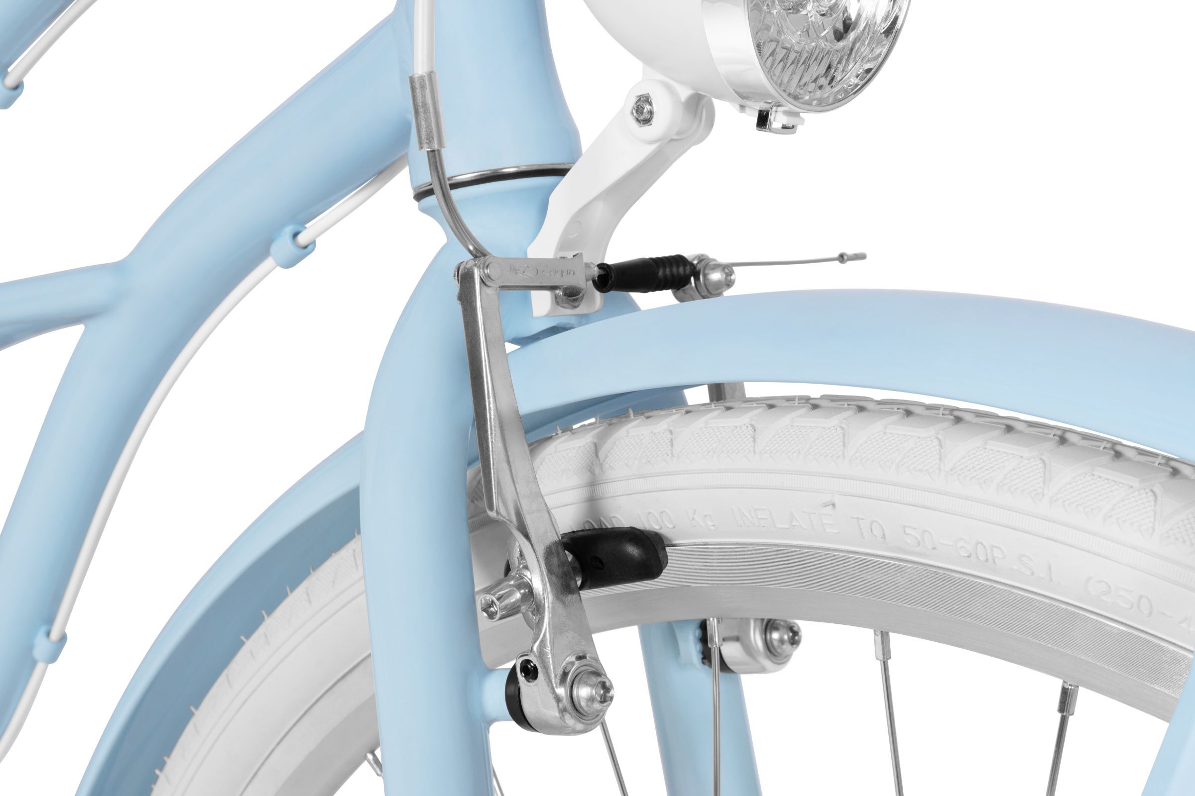 Davi Bianca Cruiser Női Kerékpár Alumínium 7 fokozat 28, 160-185 cm, Kék - Image 7