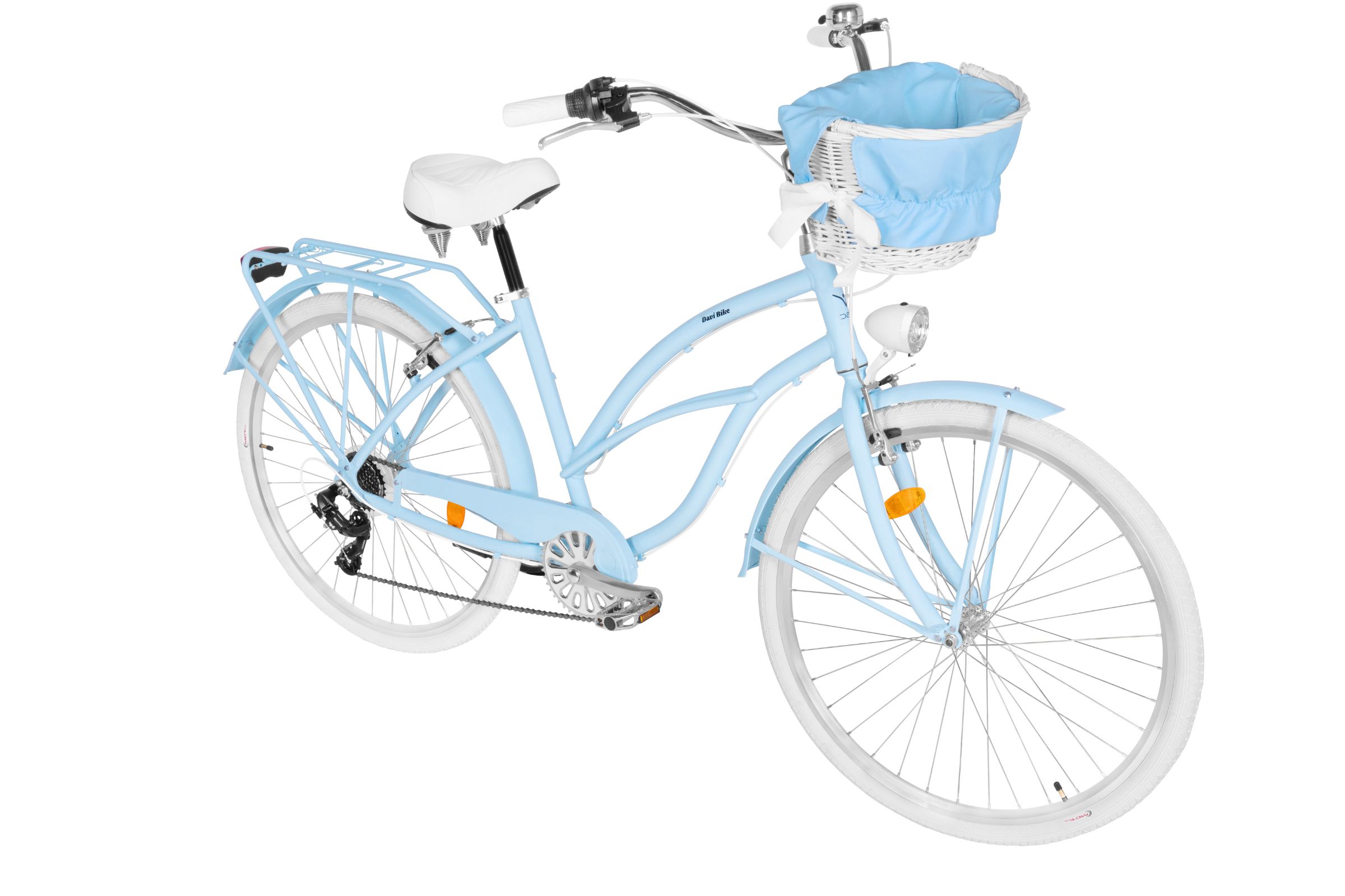 Davi Bianca Cruiser Női Kerékpár Alumínium 7 fokozat 28, 160-185 cm, Kék - Image 2