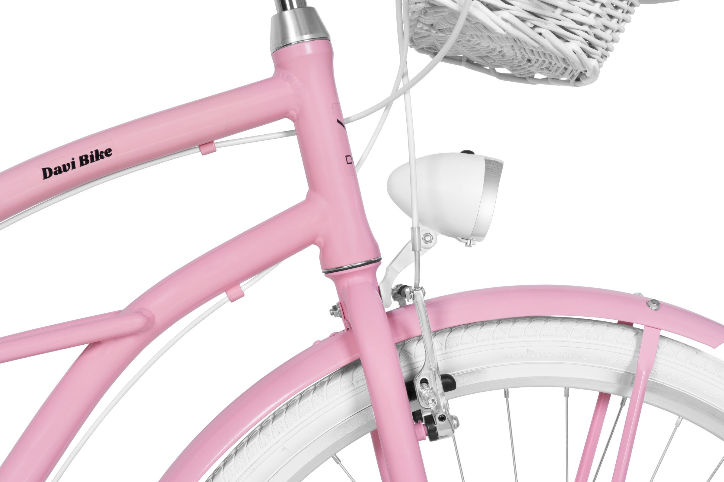 Davi Bianca Cruiser Női Kerékpár Alumínium 7 fokozat 28, 160-185 cm, Rózsaszín - Image 8