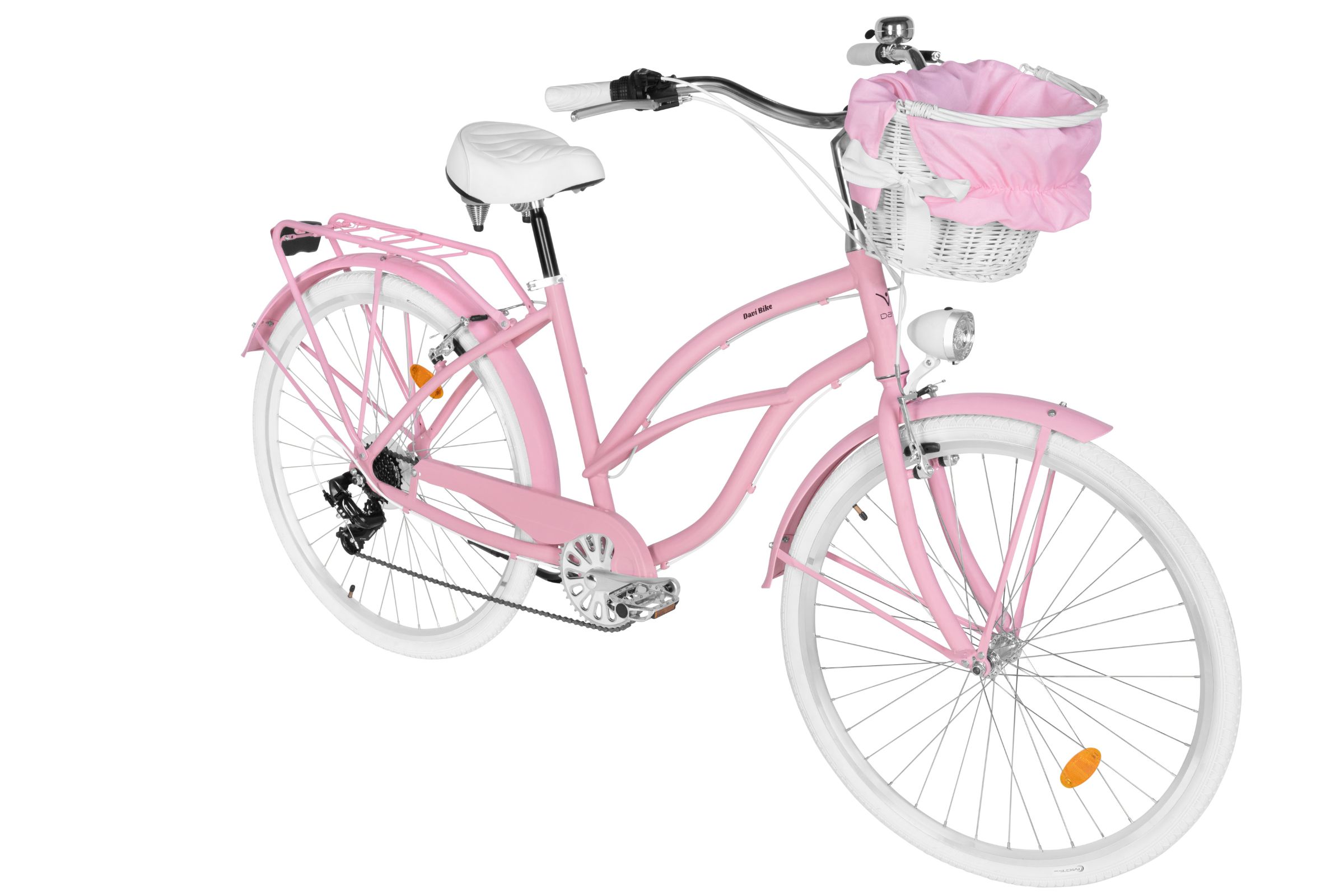 Davi Bianca Cruiser Női Kerékpár Alumínium 7 fokozat 28, 160-185 cm, Rózsaszín - Image 2