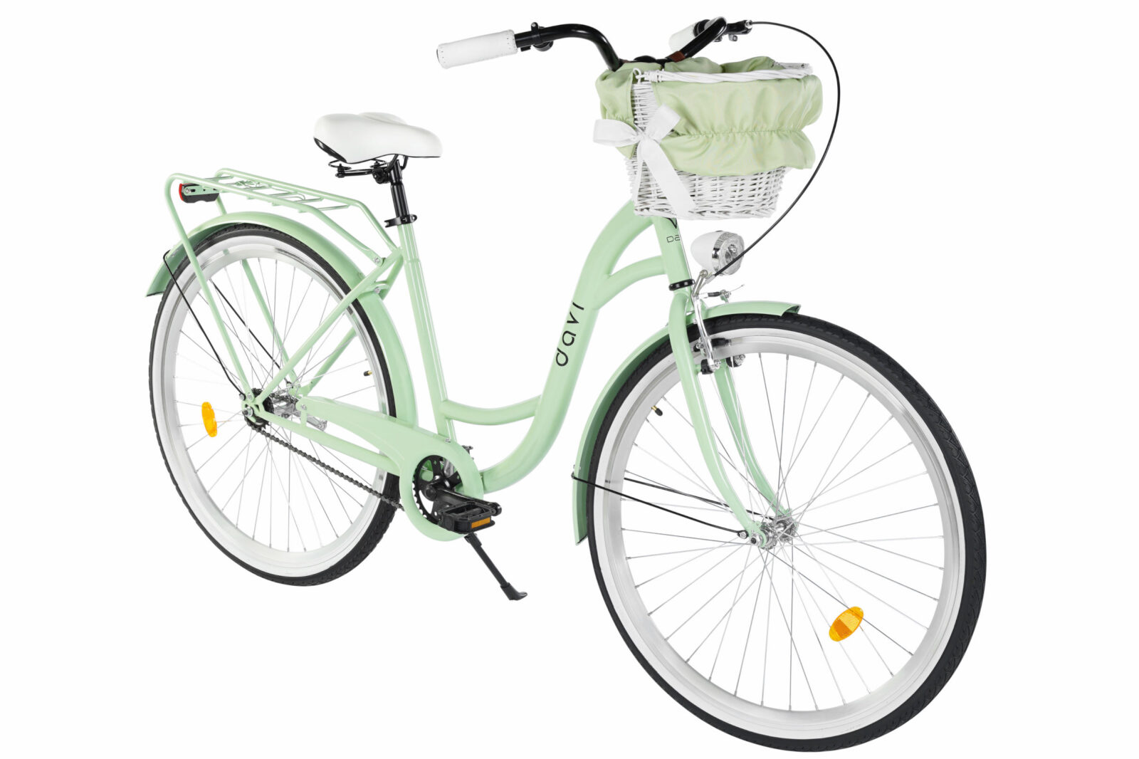 davi lila női kerékpár 28", 160 185 cm, 1 sebesség, zöld/fekete