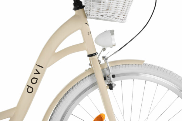 Klasszikus kerékpár világos árnyalatban