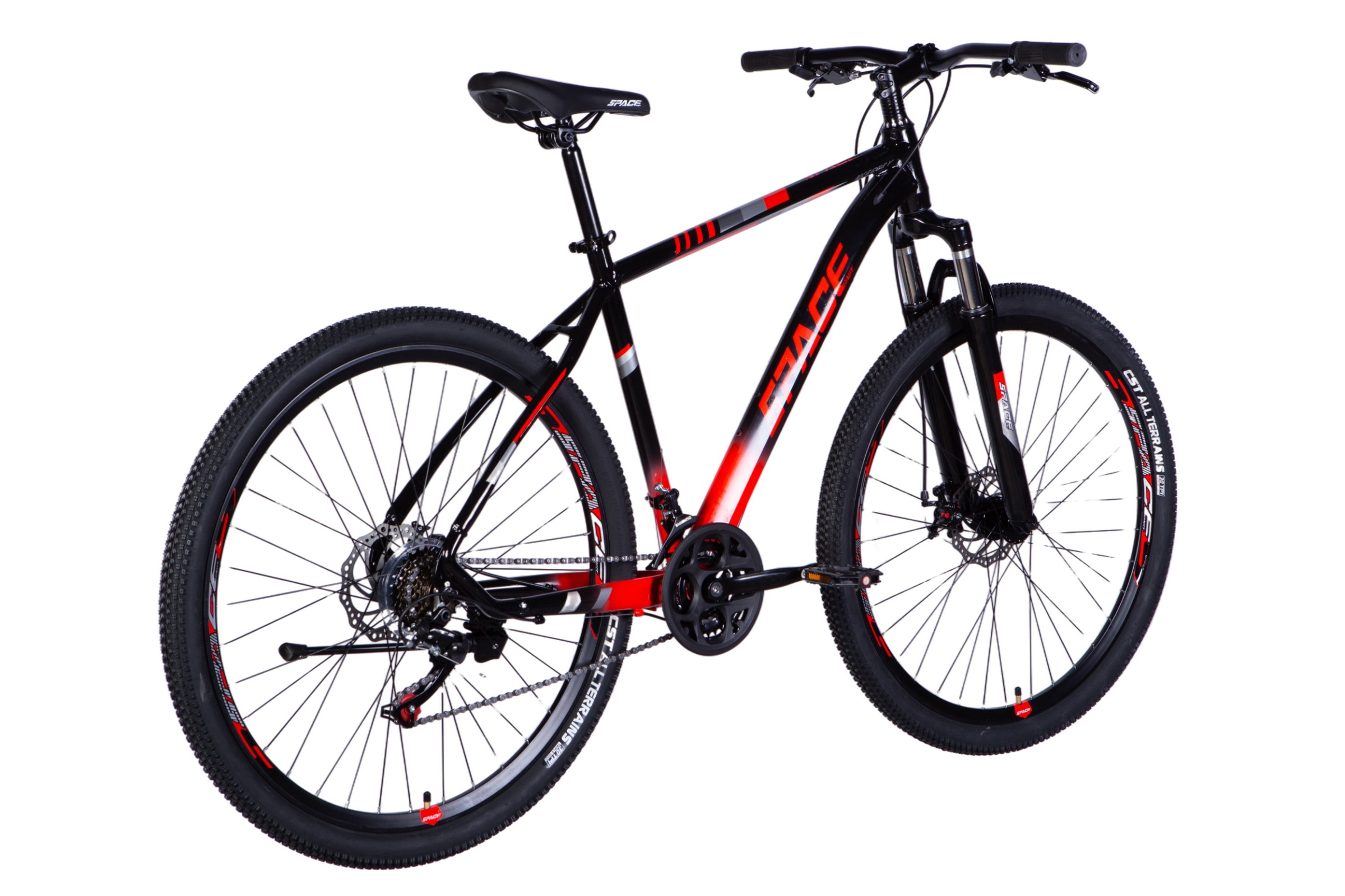 Mercury MTB 27.5" Kerékpár Alumínium, 160-185 cm, 21 sebesség, Fekete/Piros - Image 6