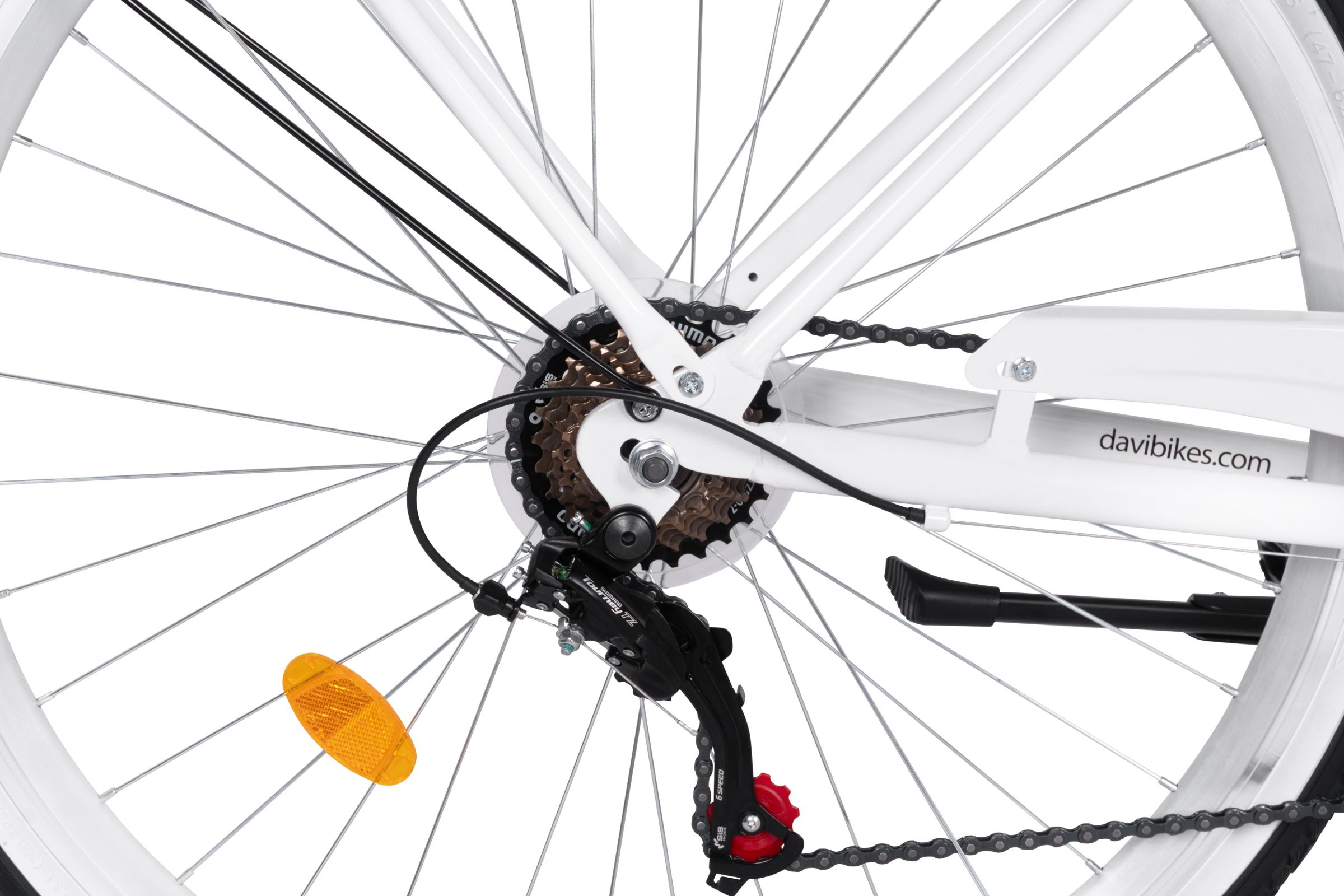Davi Maria Női kerékpár Alumínium 28", 160-185 cm, 7 fokozat, Fehér - Image 4