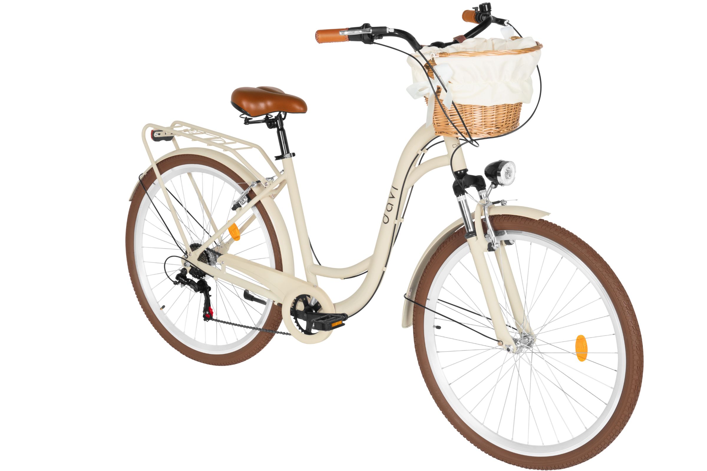 Davi Maria Női kerékpár Alumínium 28", 160-185 cm, 7 fokozat, Kávébarna - Image 2