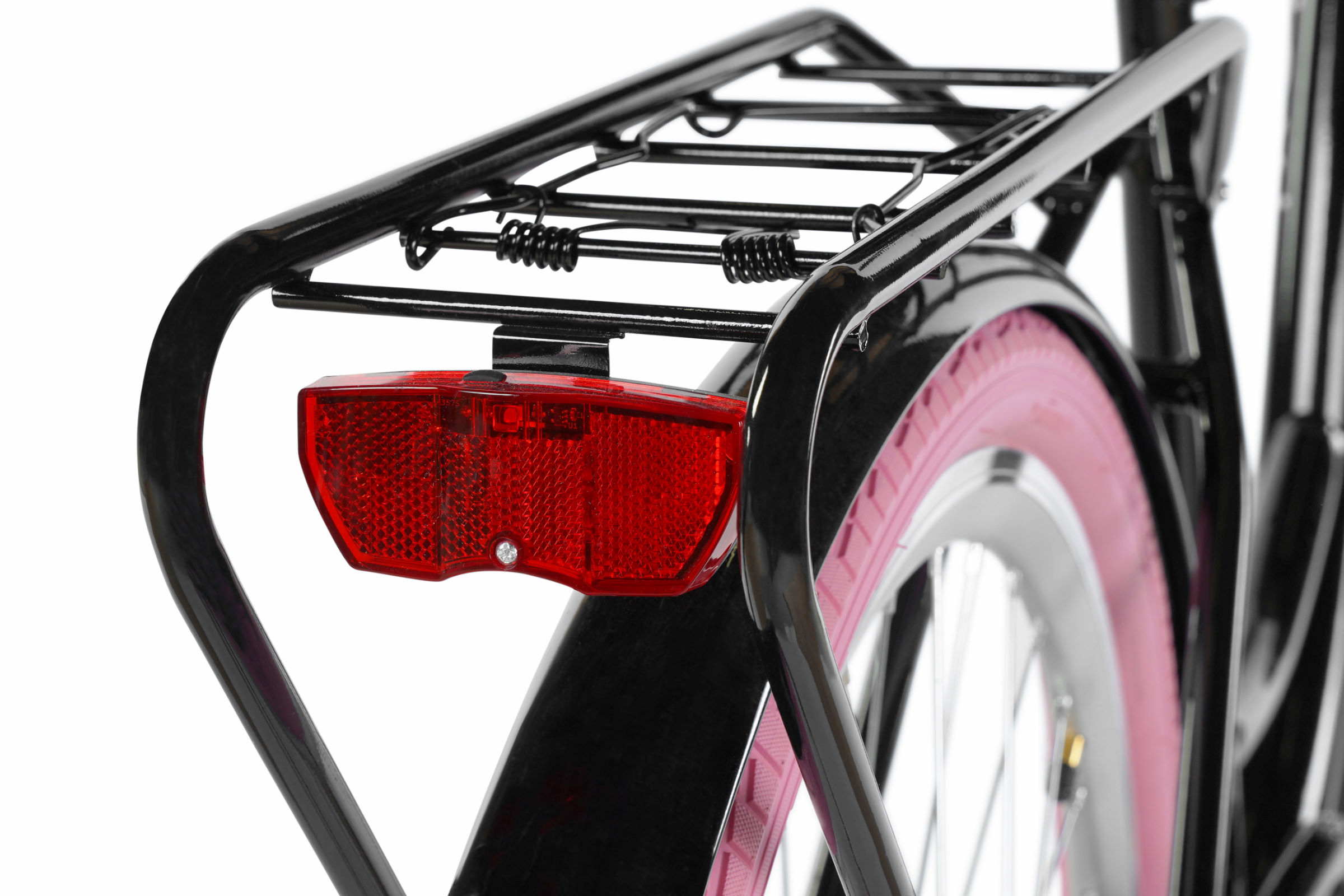 Kerékpár hátsó lámpa és csomagtartó
