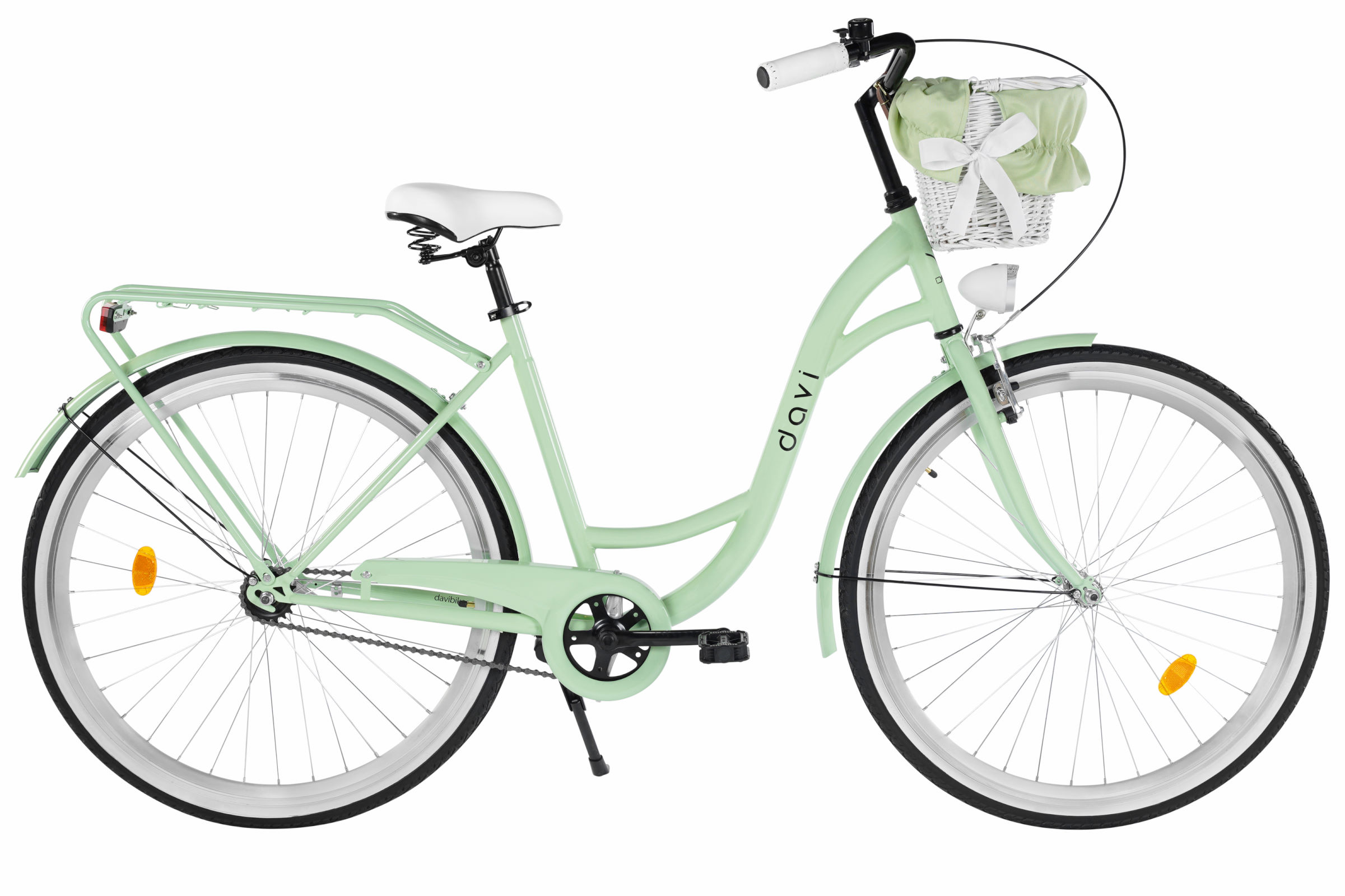 Davi Lila Női kerékpár 28", 160-185 cm, 1 fokozat, Zöld/Fekete