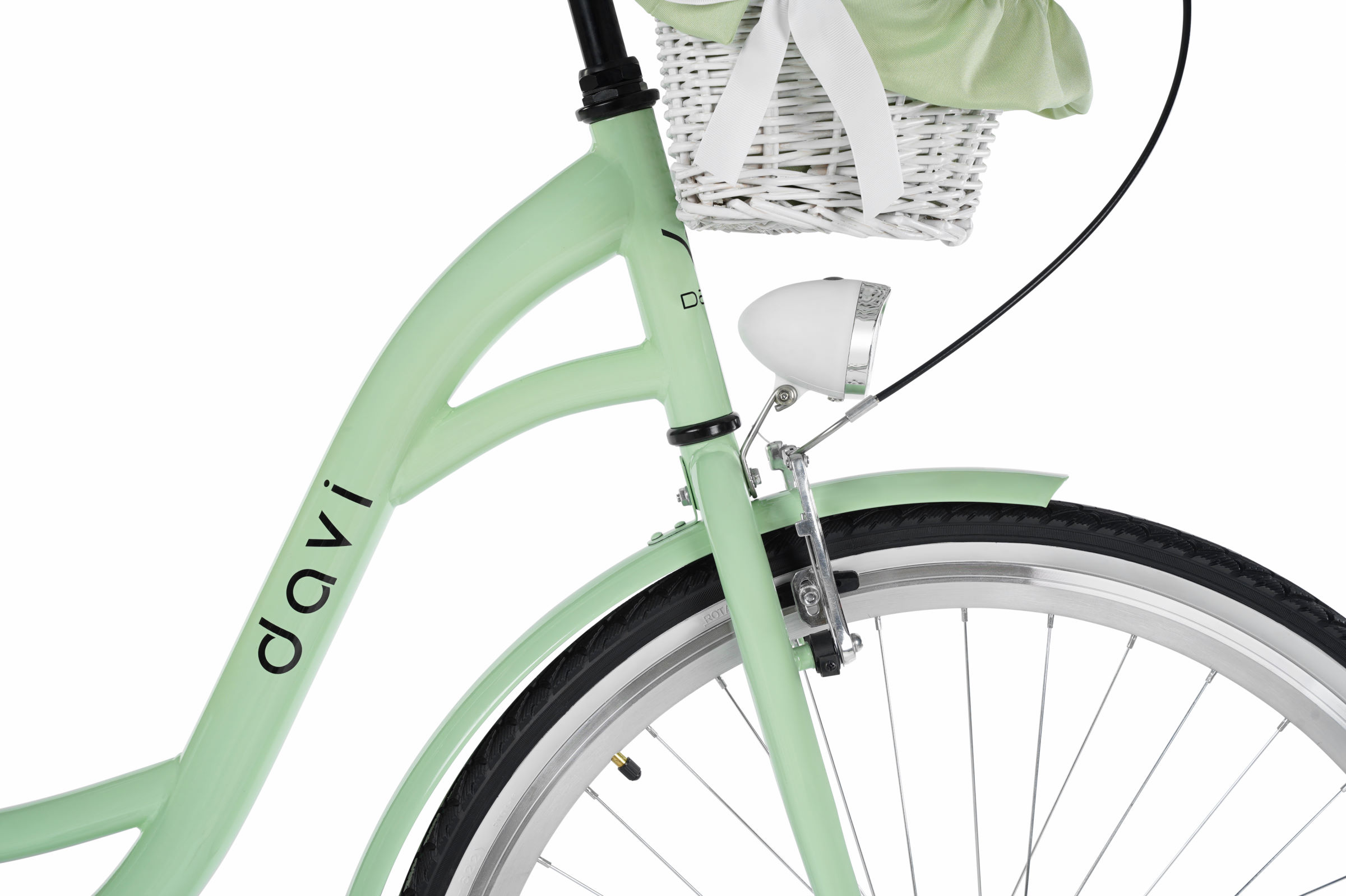Davi Lila Női kerékpár 28", 160-185 cm, 1 fokozat, Zöld/Fekete - Image 4