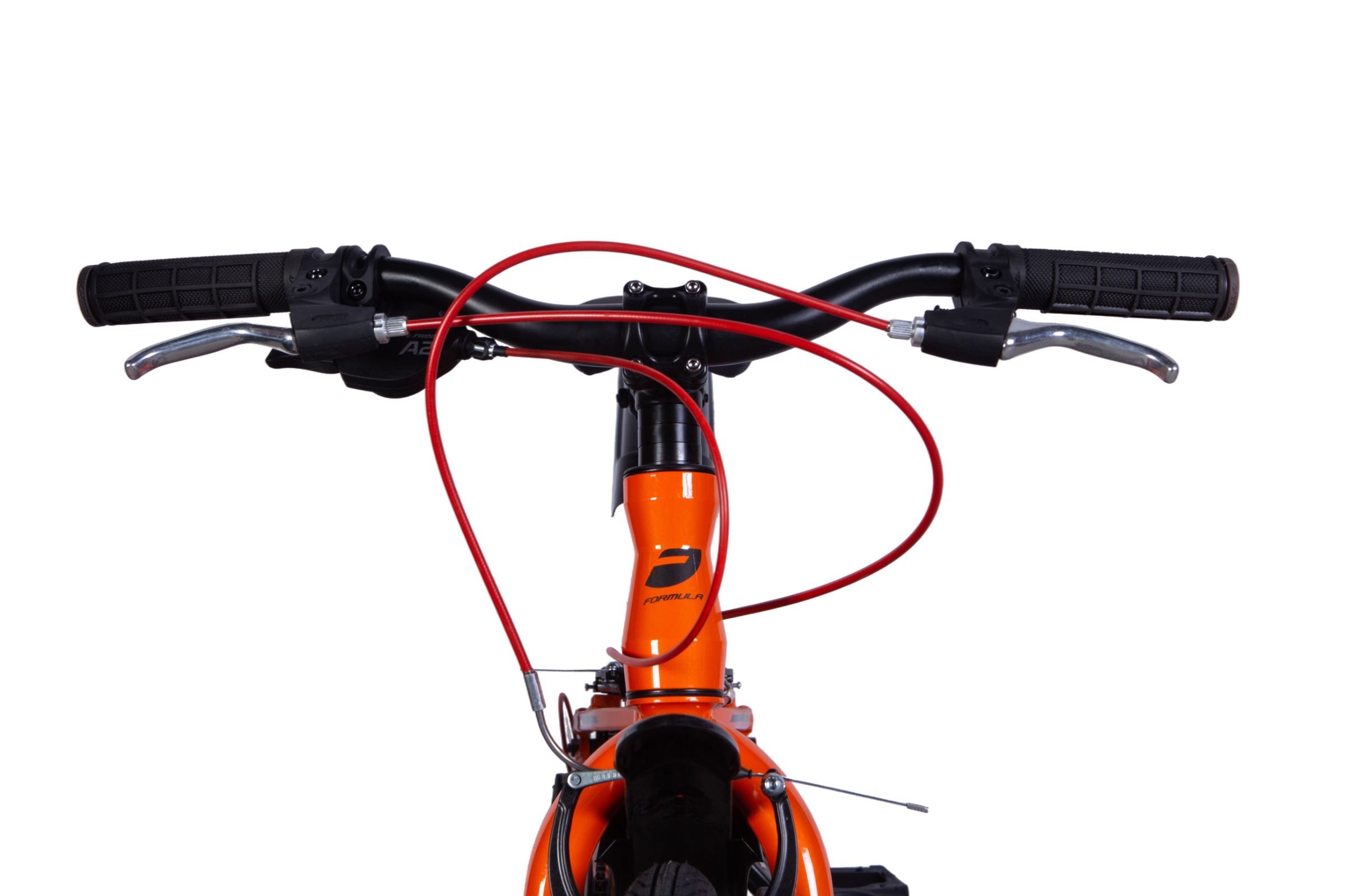 Kerékpár kormány piros kábelekkel