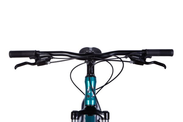 Kerékpár kormány közeli kép.