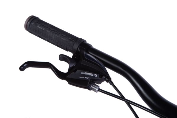 Shimano kerékpár fékkar közelről.