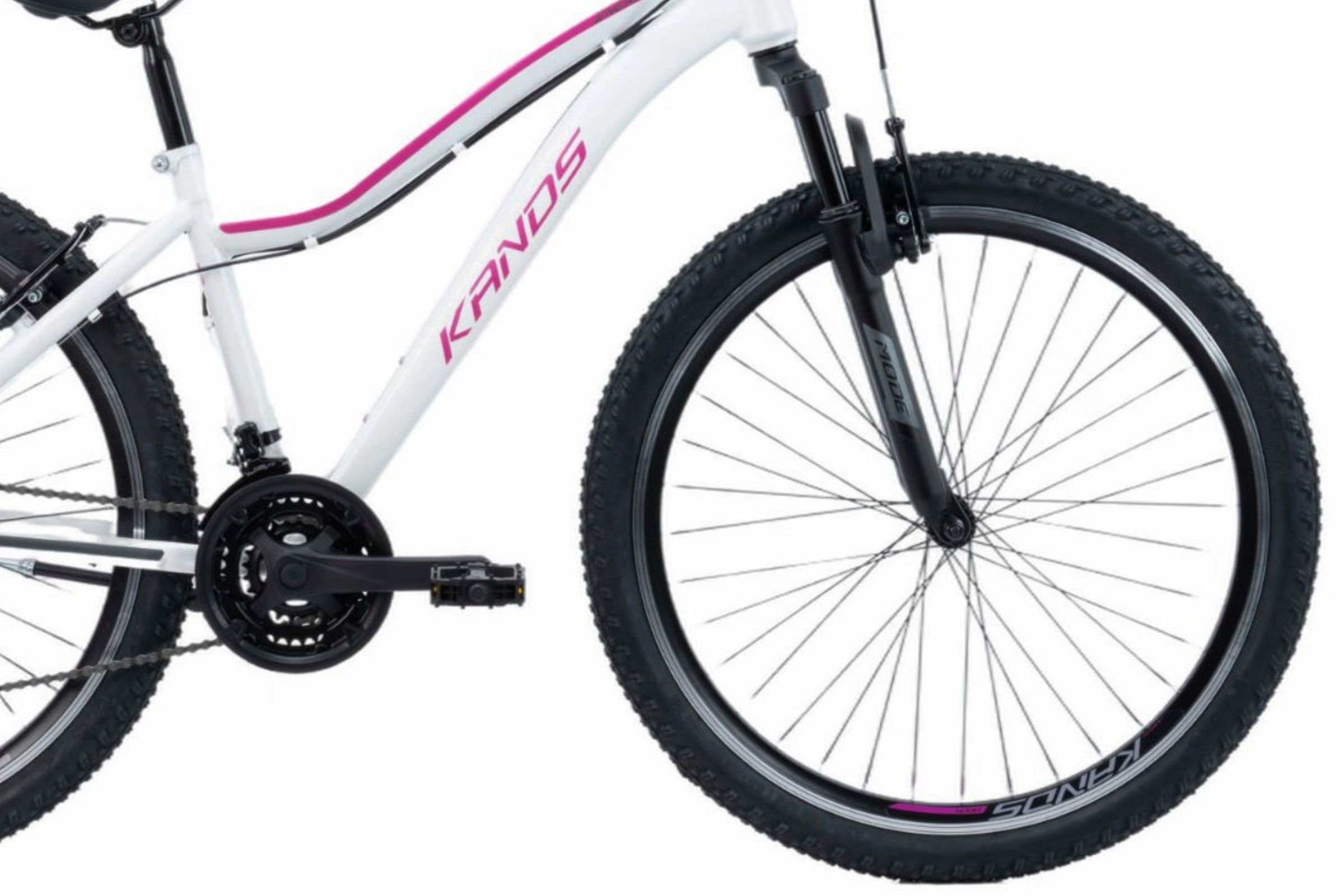 Kerékpár MTB Kands Energy 500, 27,5'', 150-175 cm, 21 fokozat, Fehér/Rózsaszín - Image 2