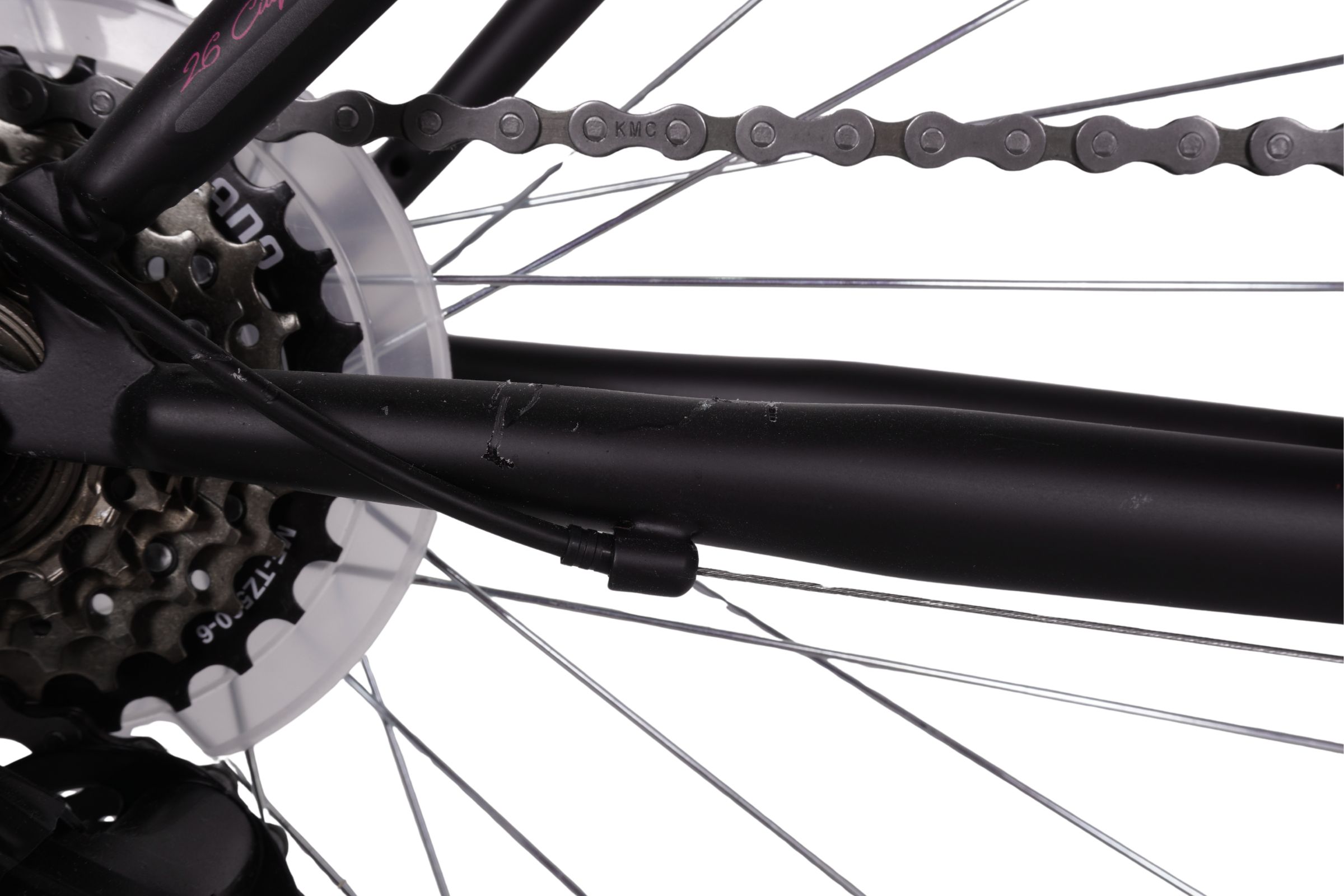 Kands VS-3 kerékpár 26", Acél, 150-175 cm, 18 fokozat, Fekete-rózsaszín - Outlet - Image 5