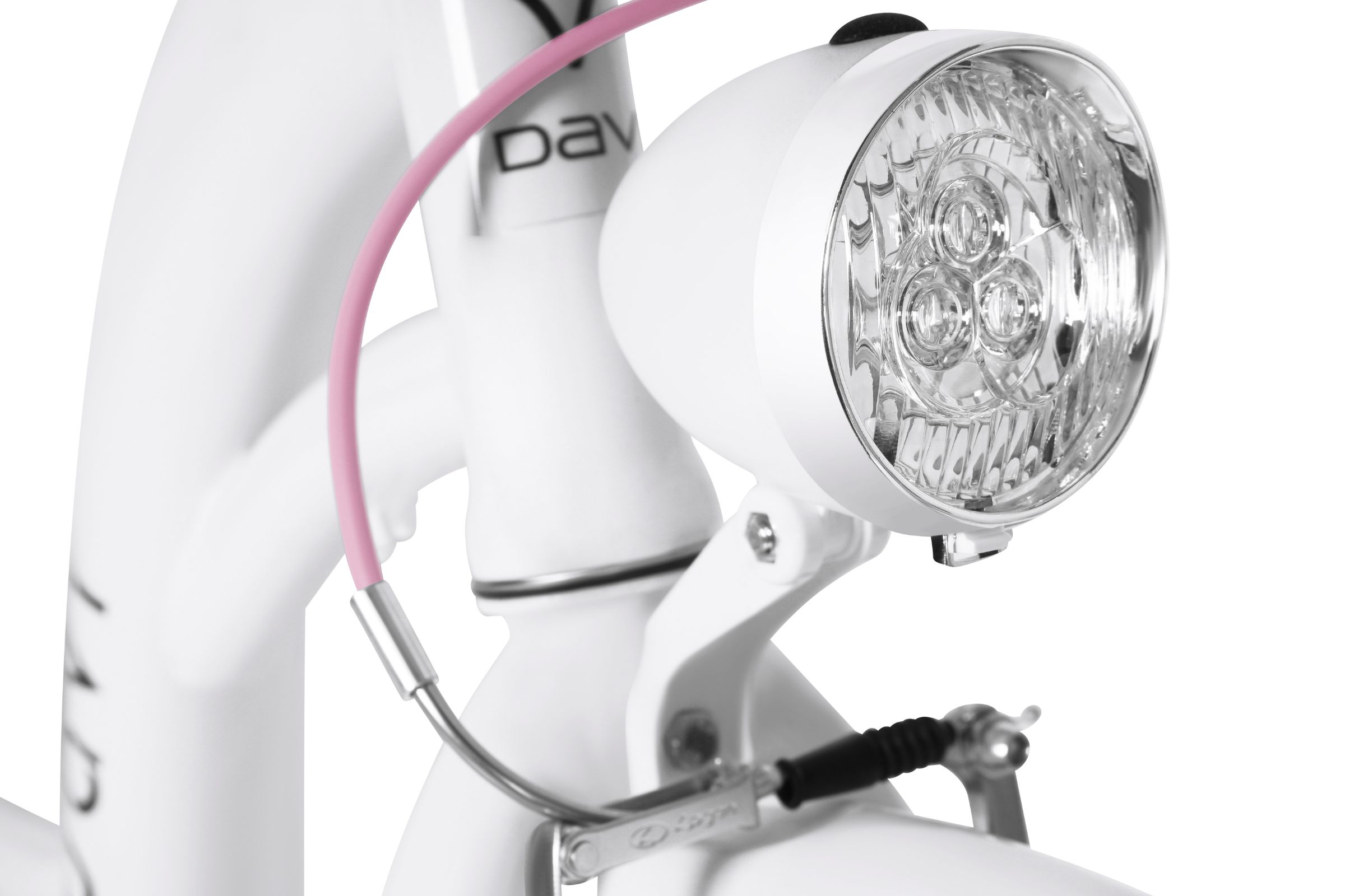Davi Amelia Gyerek kerékpár 24", 130-165 cm, 1 fokozat, Fehér/Rózsaszín - Image 5