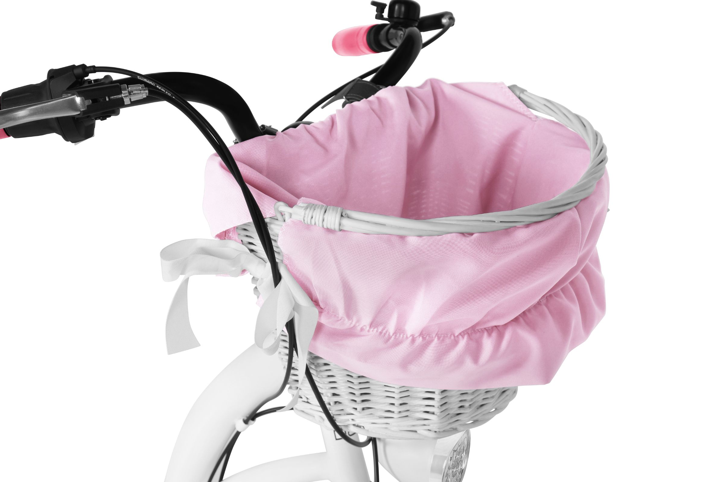 Davi Amelia Gyerek kerékpár 24, 130-165 cm, 7 fokozat, Fehér/Rózsaszín - Image 3