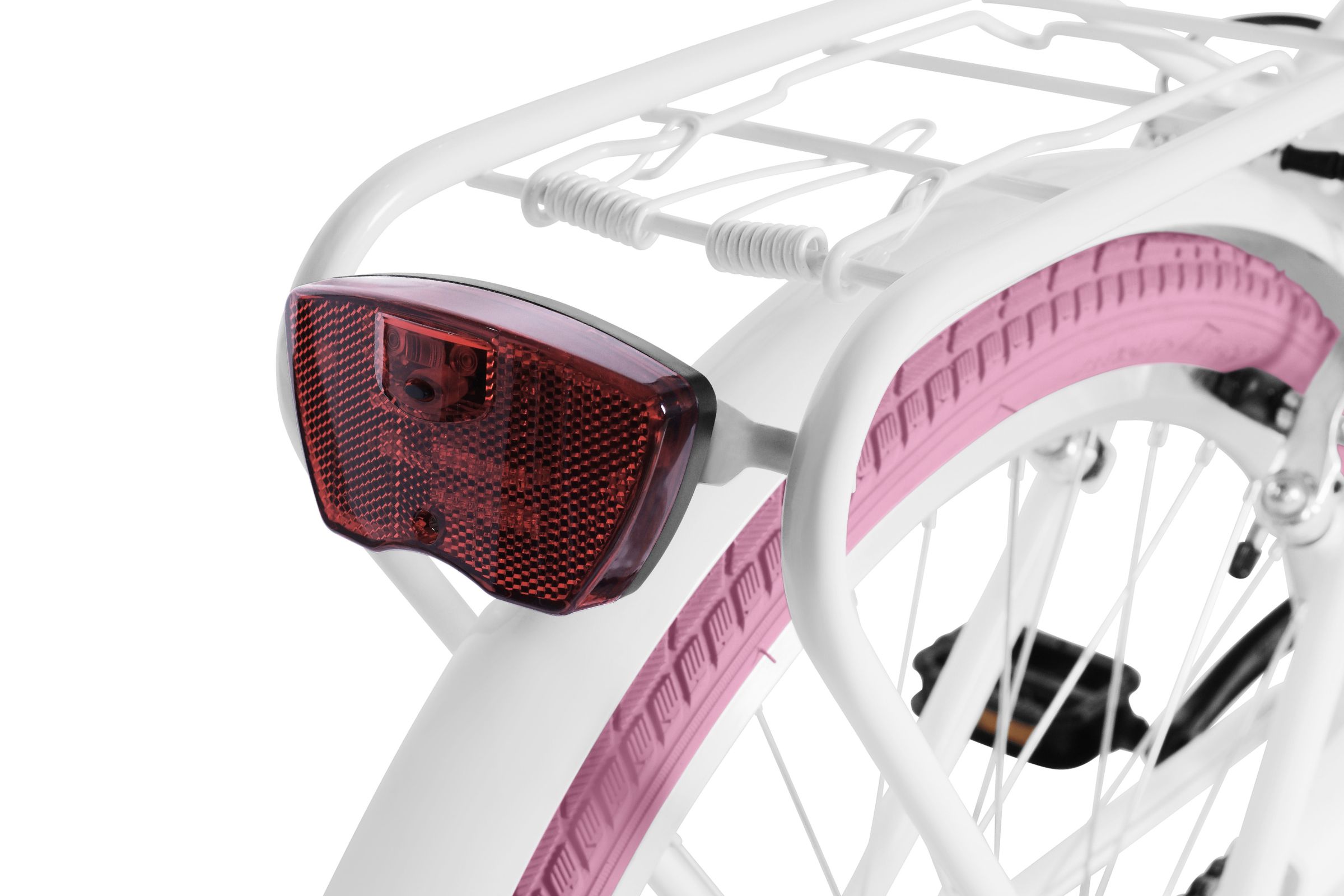 Davi Amelia Gyerek kerékpár 24, 130-165 cm, 7 fokozat, Fehér/Rózsaszín - Image 9