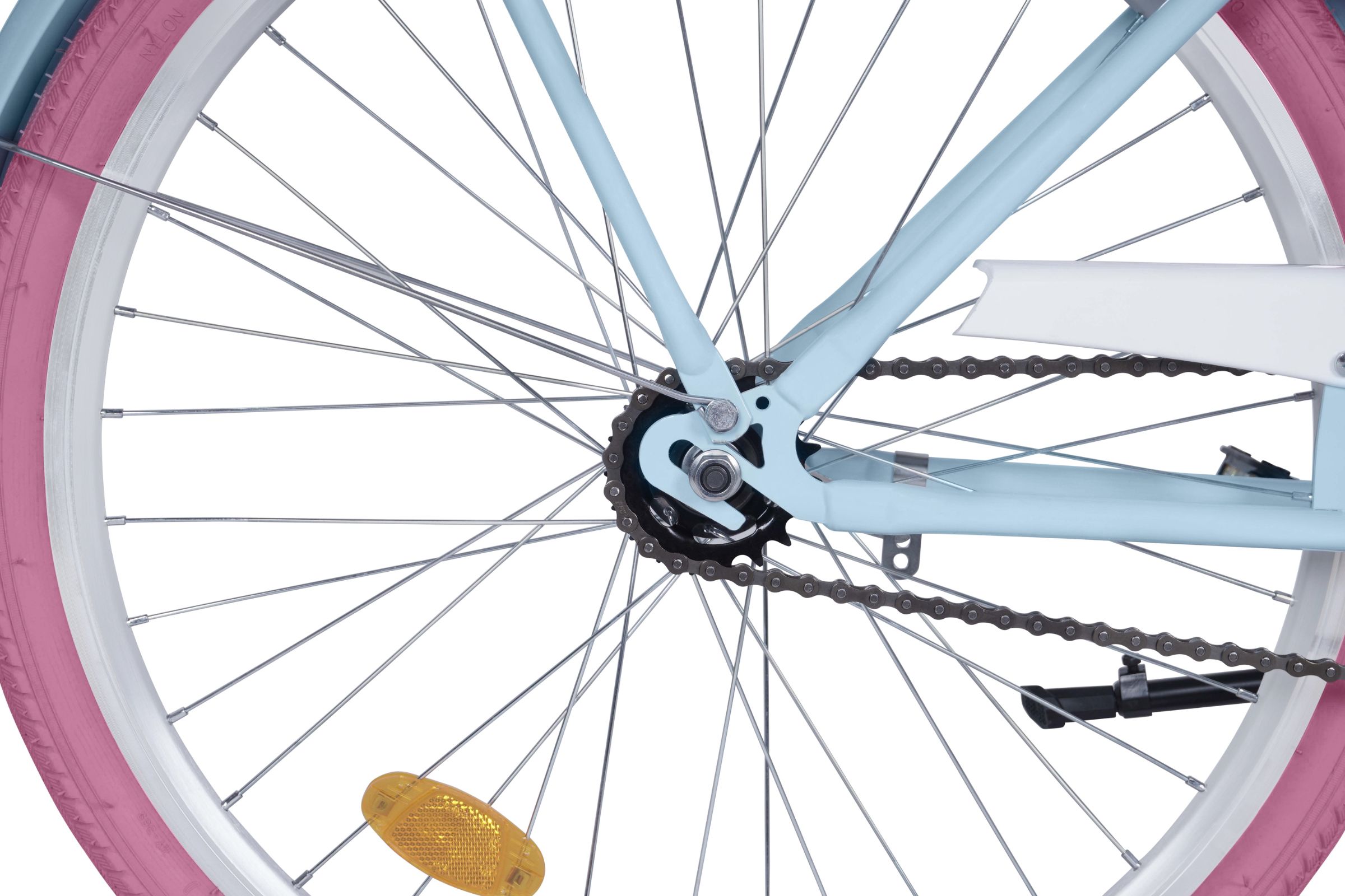 Davi Amelia Gyerek kerékpár 24", 130-165 cm, 1 fokozat, Kék/Rózsaszín - Image 7