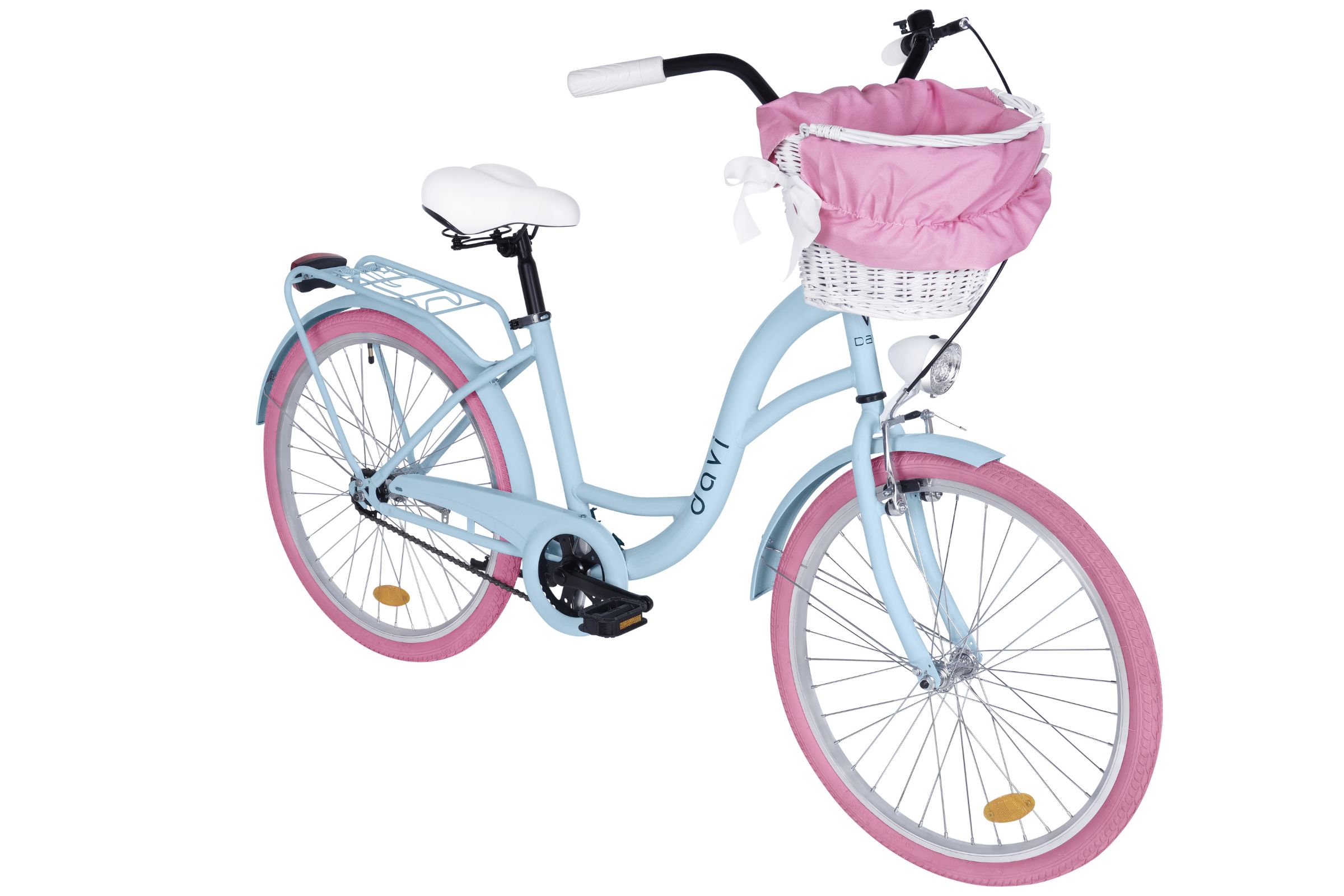 Davi Amelia Gyerek kerékpár 24", 130-165 cm, 1 fokozat, Kék/Rózsaszín - Image 2