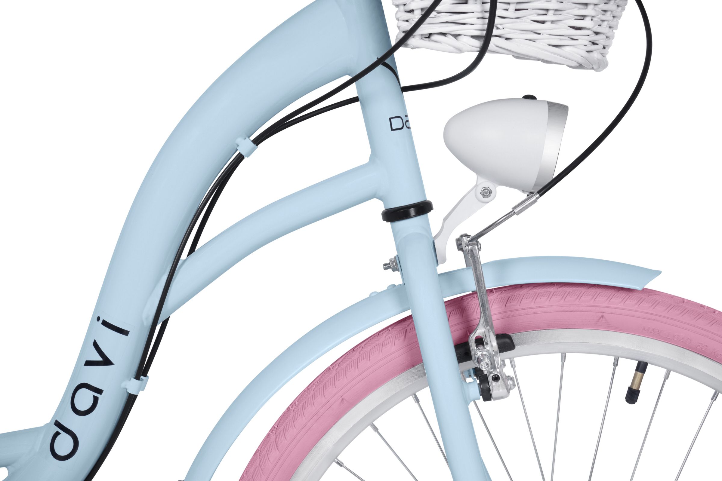 Davi Amelia Gyerek kerékpár 24, 130-165 cm, 7 fokozat, Kék/Rózsaszín - Image 4