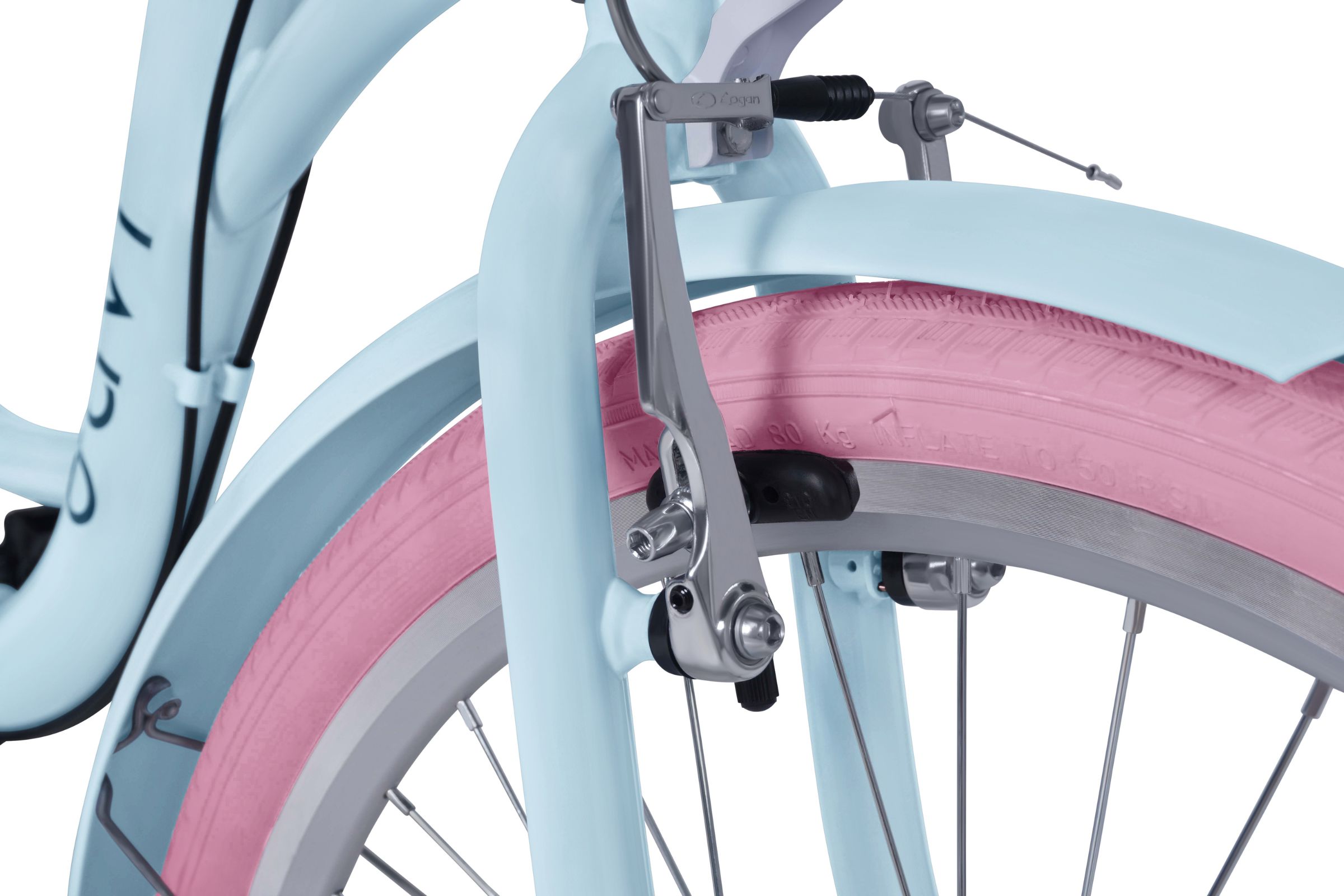 Davi Amelia Gyerek kerékpár 24, 130-165 cm, 7 fokozat, Kék/Rózsaszín - Image 5