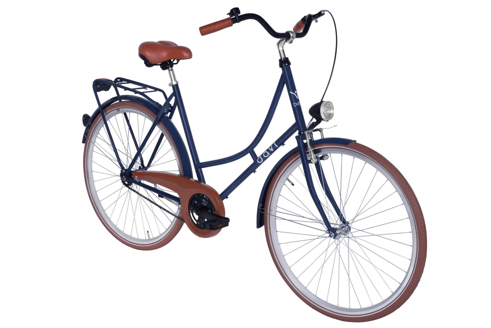 davi alma női kerékpár 28", 160 185 cm, 1 fokozat, sötétkék/barna