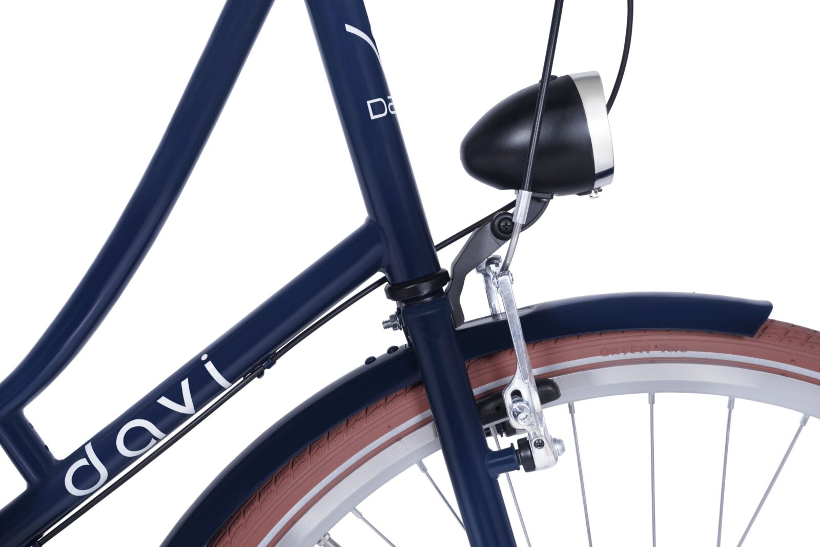 davi alma női kerékpár 28", 160 185 cm, 1 fokozat, sötétkék/barna (copy)