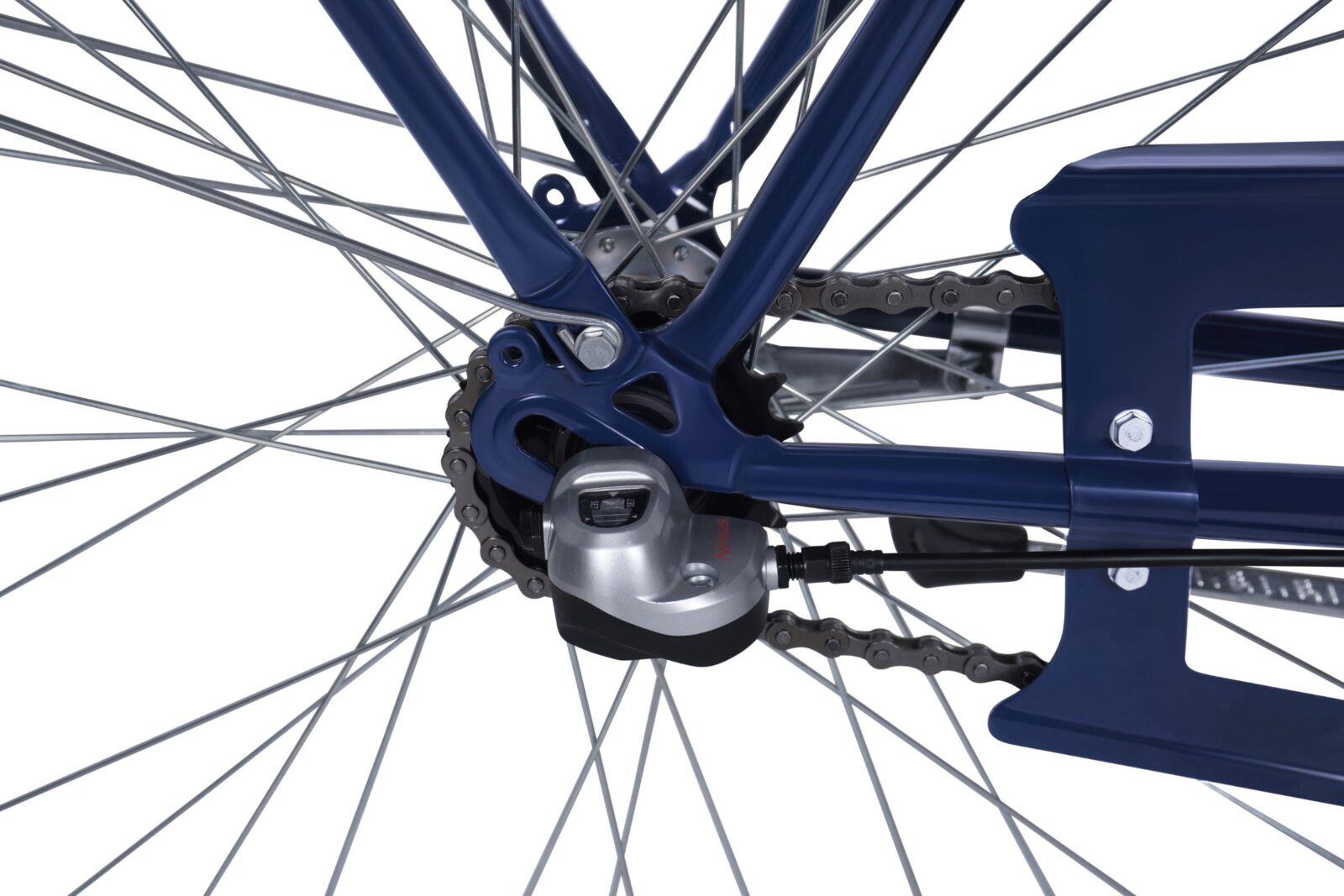 davi alma női kerékpár 28", 160 185 cm, 1 fokozat, sötétkék/barna (copy)