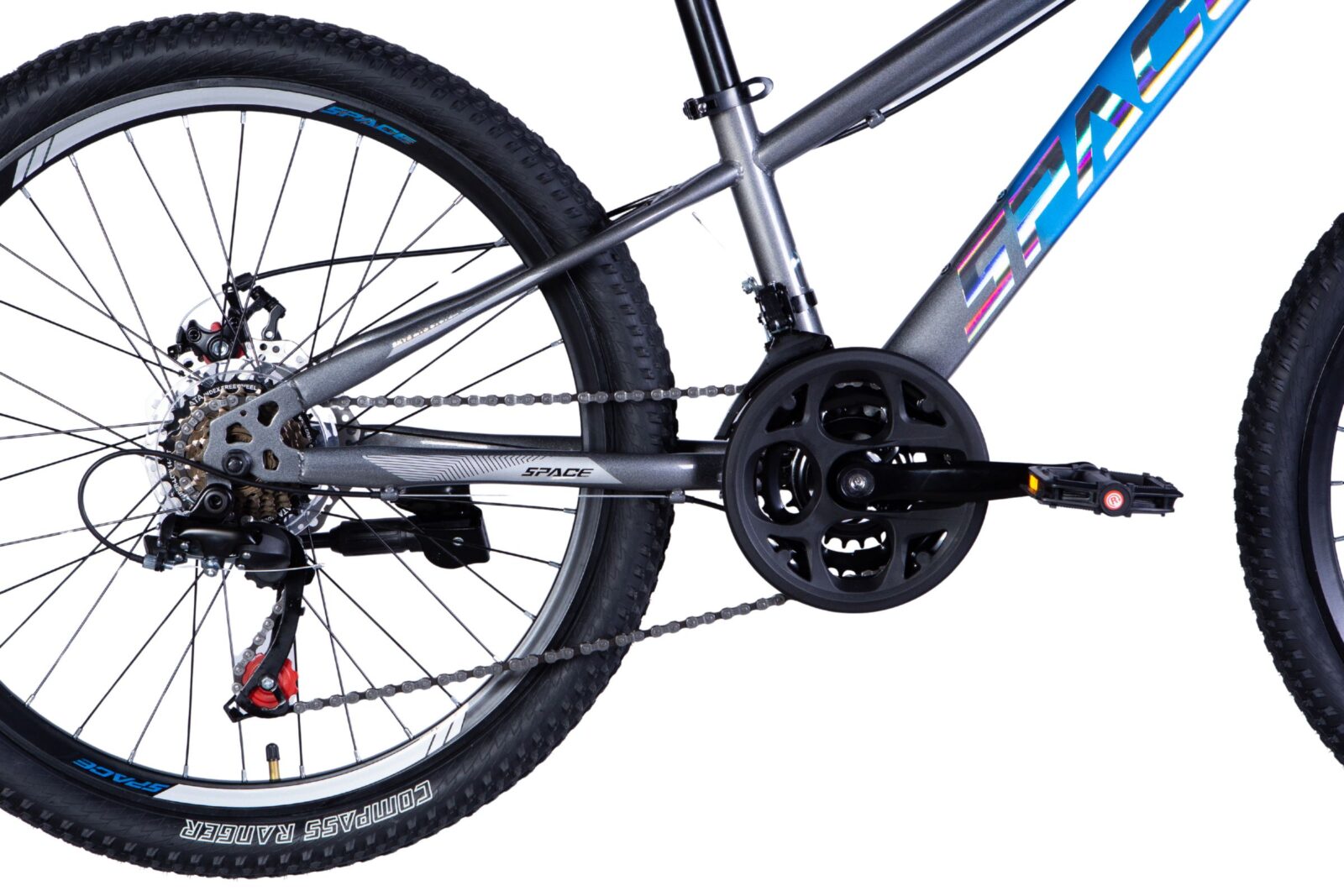 mars 24" gyermek kerékpár, 130 160 cm, 21 sebesség, fekete