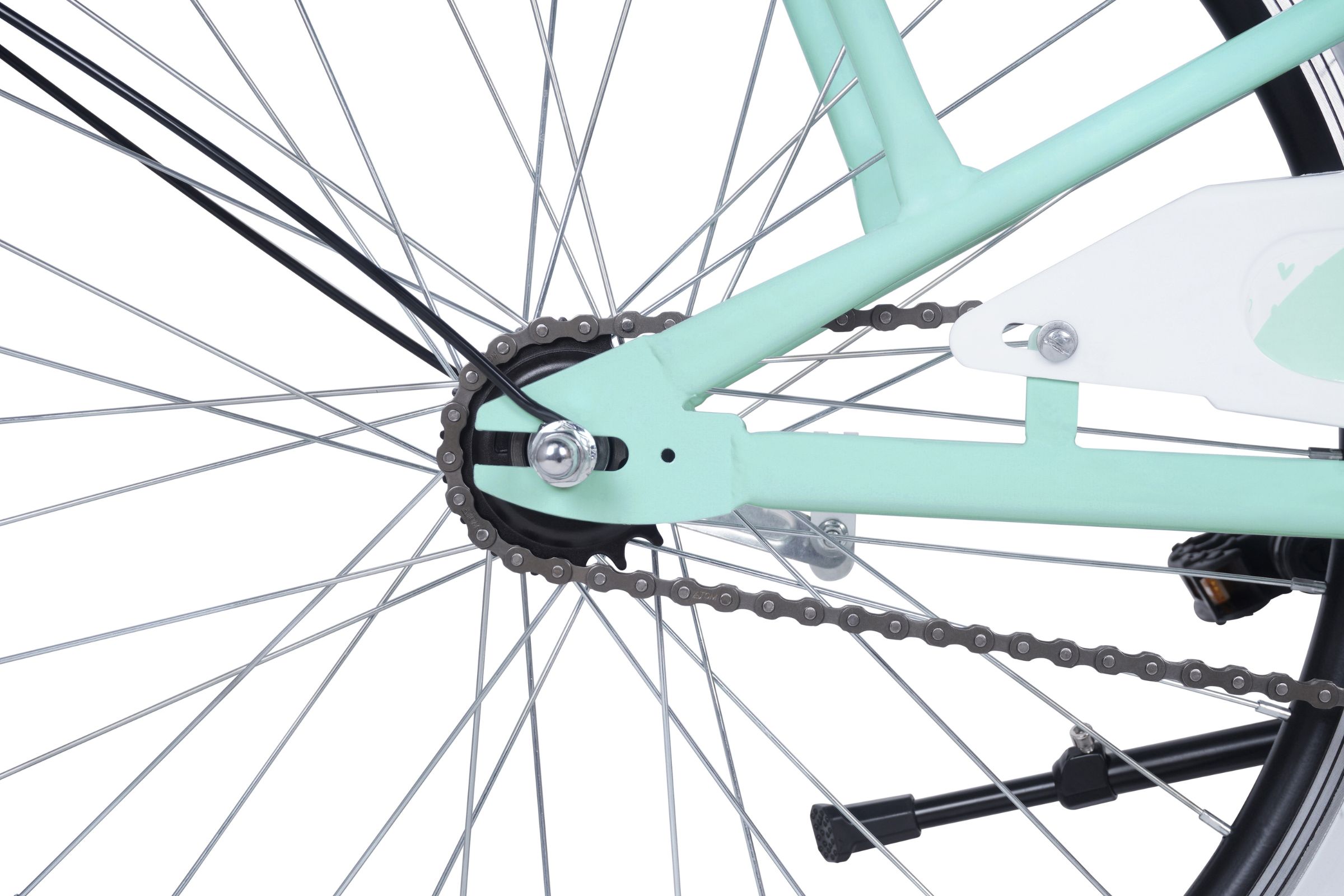 davi molli gyermek kerékpár 24", 130 165 cm, 1 sebesség, menta