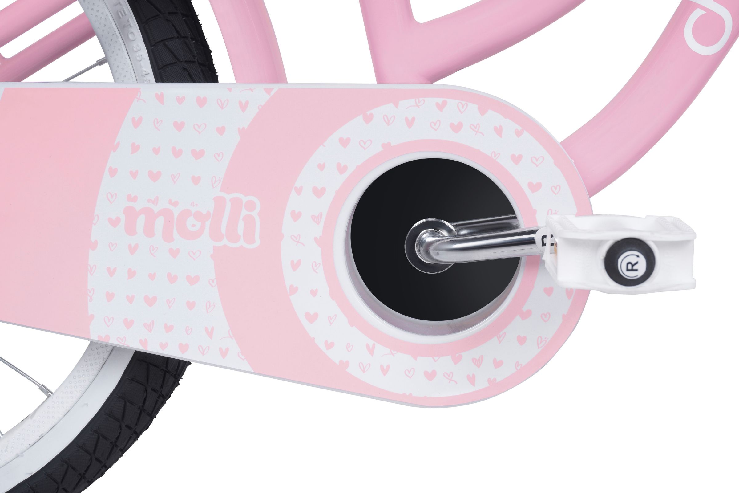 davi molli gyermek kerékpár 20", 110 130 cm, 1 sebesség, rózsaszín