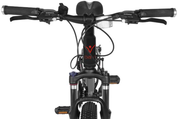 Mountain bike kormány és első rész megjelenítése.