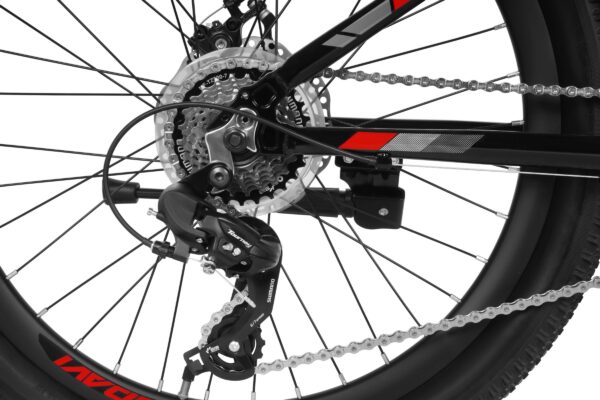 Kerékpár váltó és lánc részlete