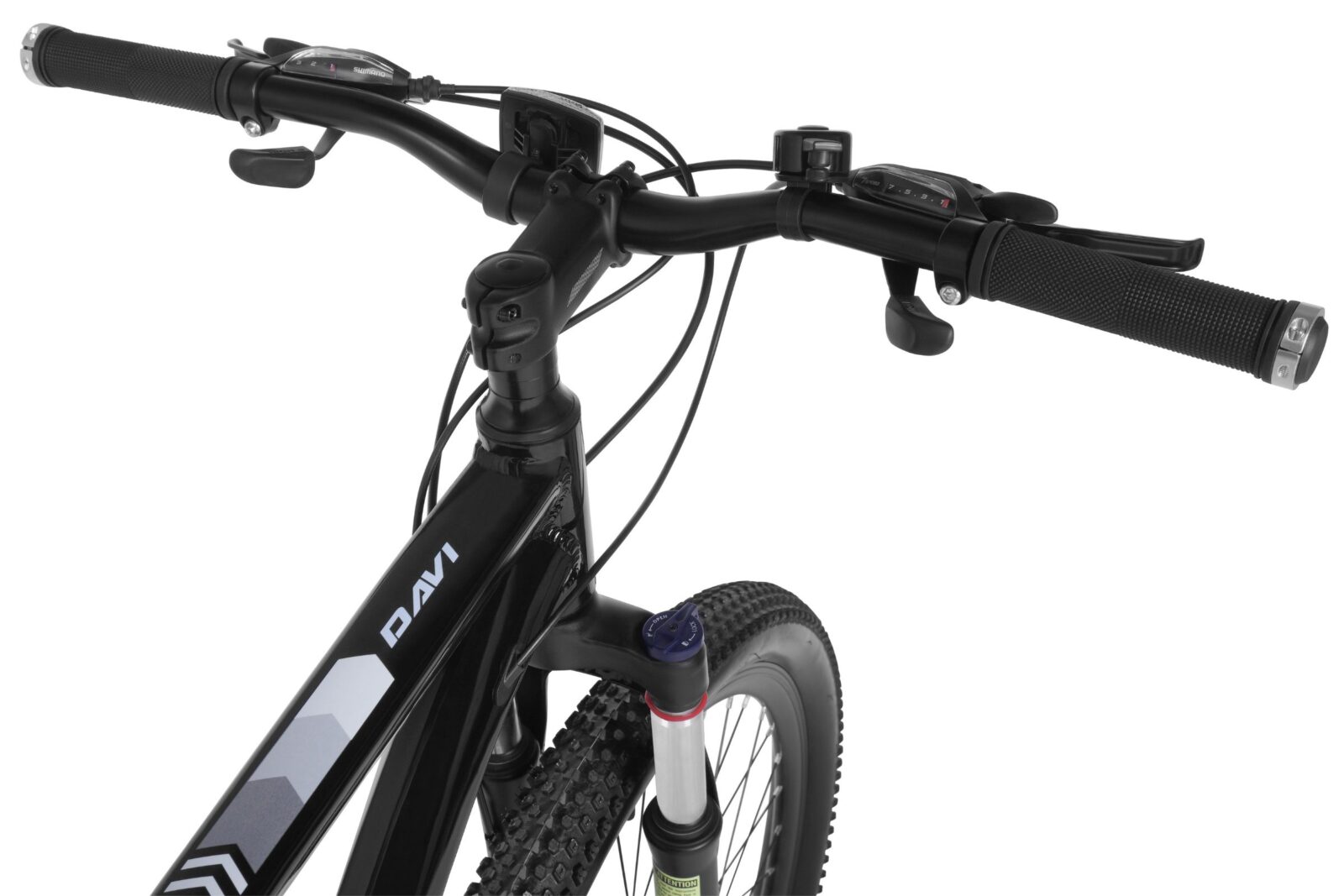 bicicleta mtb davi montaro aluminiu, 27.5", 160 185 cm, 21 viteze, negru/alb