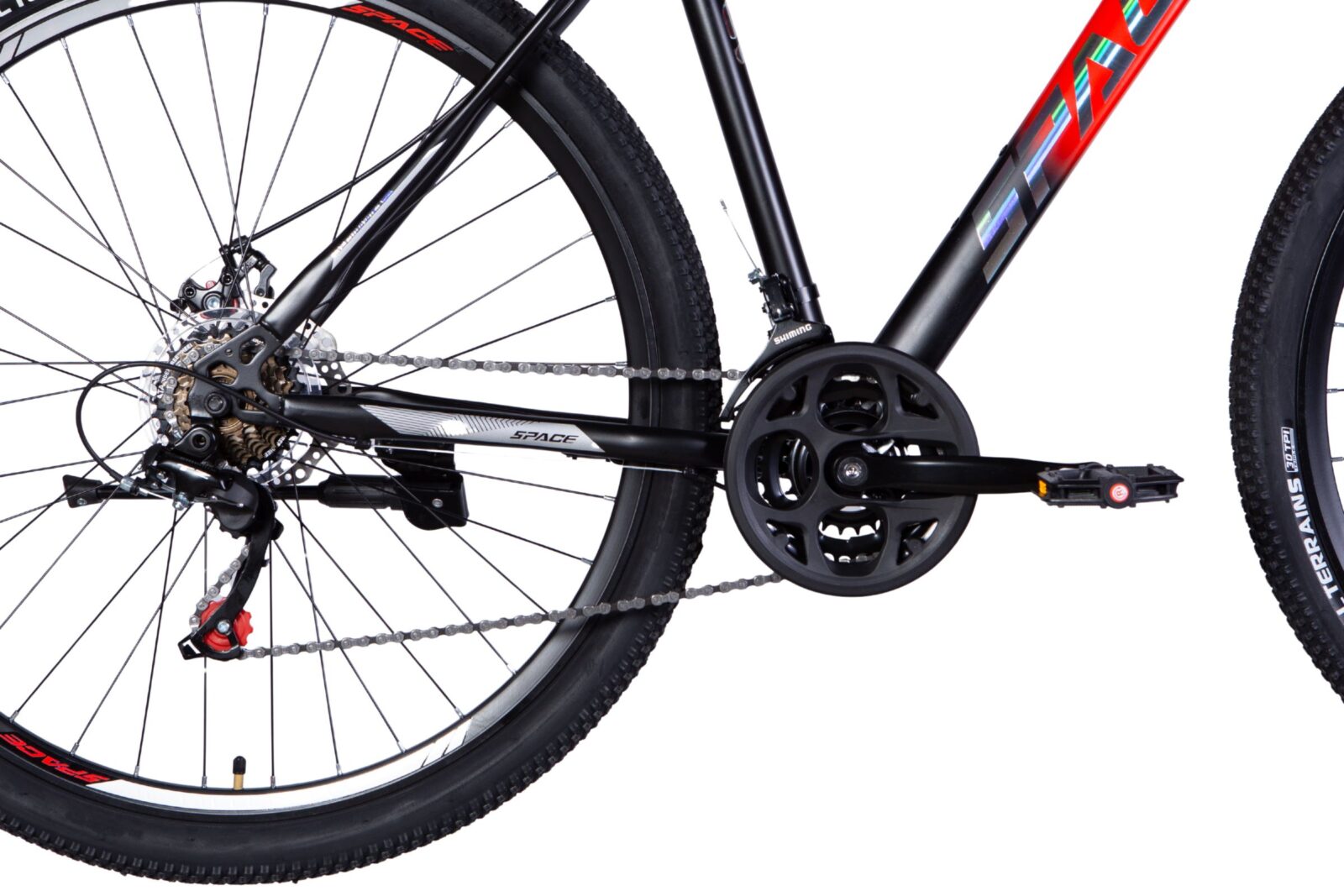 mars 29" mtb kerékpár, 180 210 cm, 21 sebesség, fekete/piros (copy)