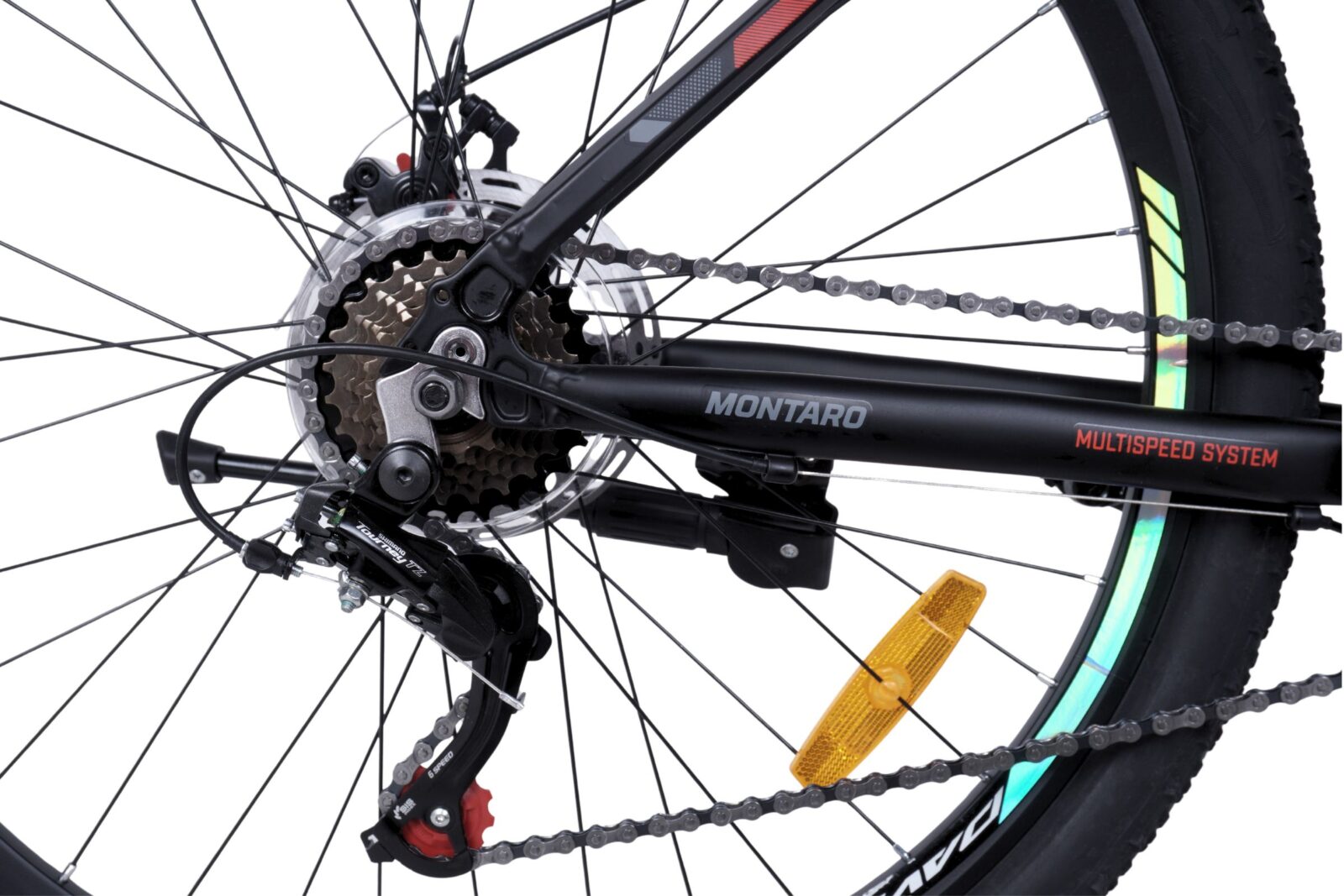 davi montaro alumínium mtb kerékpár, 27.5", 160 185 cm, 21 sebesség, fekete/piros