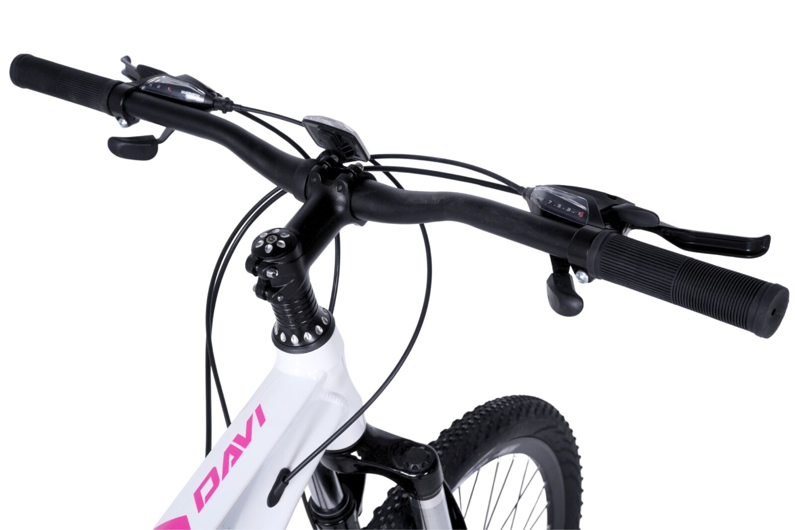 davi bella alumínium mtb kerékpár, 27,5", 160 185 cm, 21 sebesség, rózsaszín/fehér (copy)