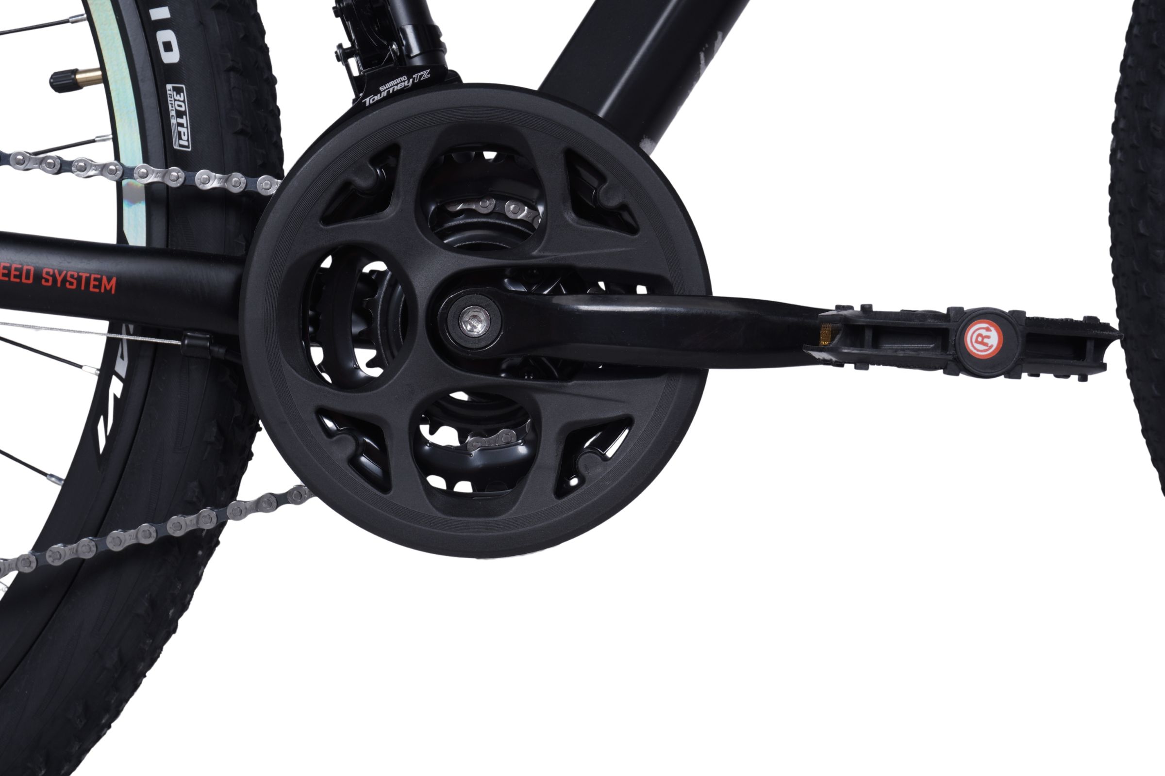 davi montaro alumínium mtb kerékpár, 29", 170–195 cm, 21 sebesség, fekete/piros