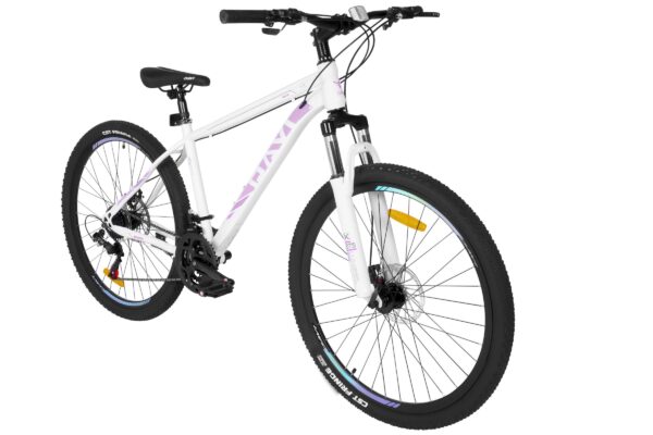 davi bonita mtb kerékpár, 27,5", 160 185 cm, 21 sebesség, fehér/rózsaszín