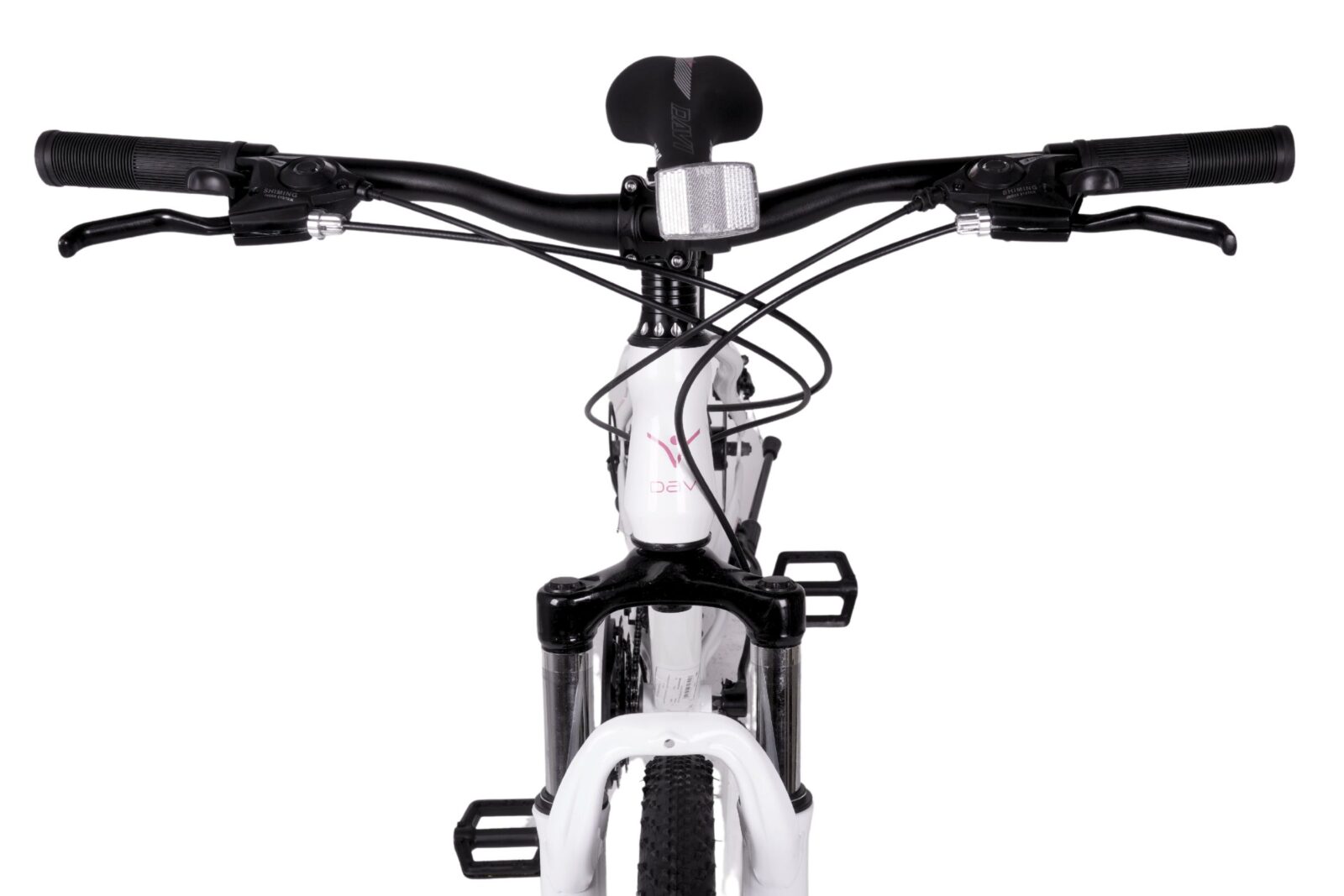 davi bonita mtb kerékpár, 27,5", 160 185 cm, 21 sebesség, fehér/rózsaszín