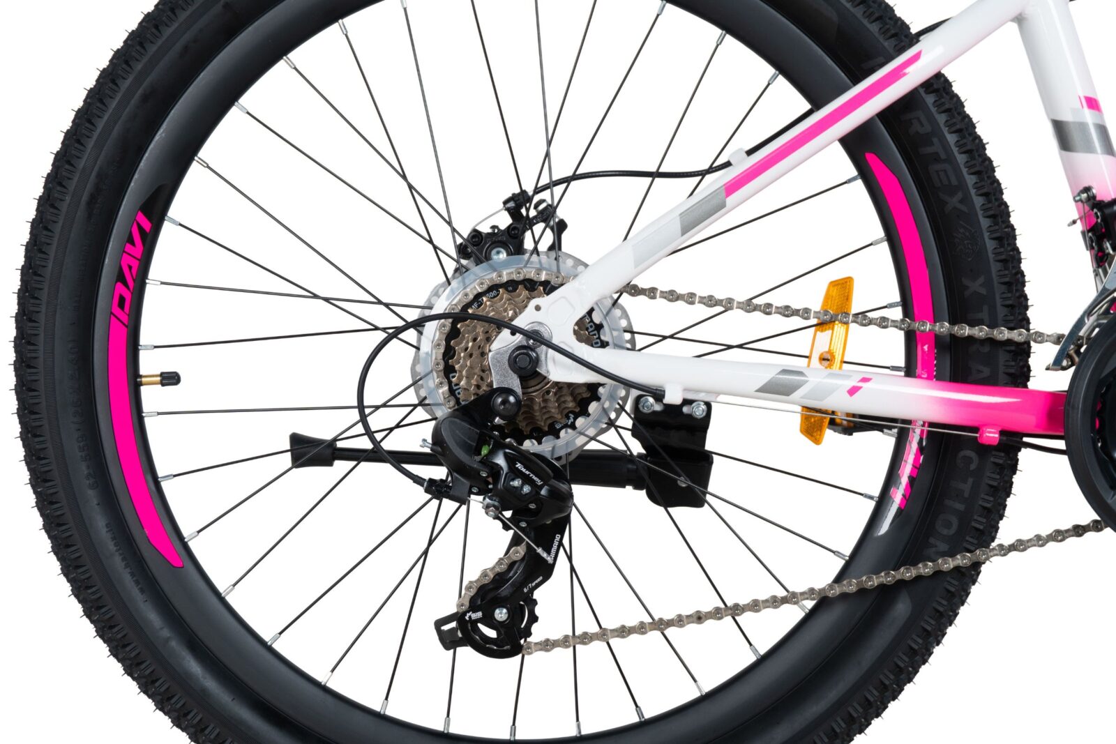 davi bella alumínium mtb kerékpár, 26", 145 170 cm, 21 sebesség, fehér/rózsaszín