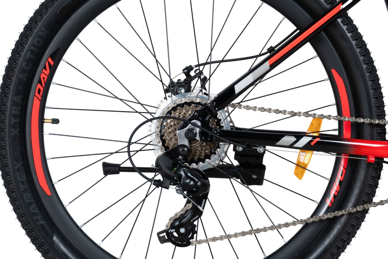 davi montaro alumínium mtb kerékpár, 26", 145 170 cm, 21 sebesség, fekete/ piros