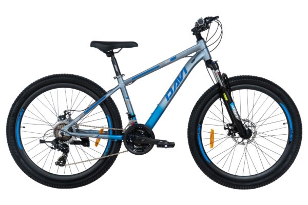 davi montaro alumínium mtb kerékpár, 26", 145 170 cm, 21 sebesség, szürke/kék