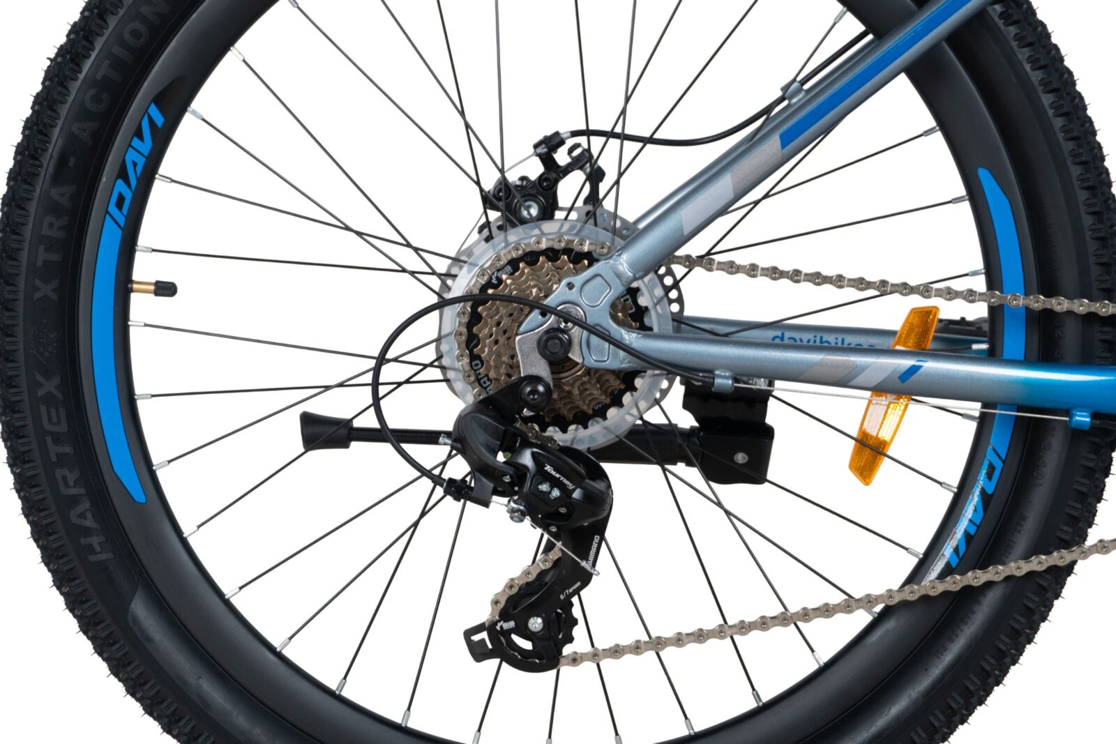 davi montaro alumínium mtb kerékpár, 26", 145 170 cm, 21 sebesség, szürke/kék