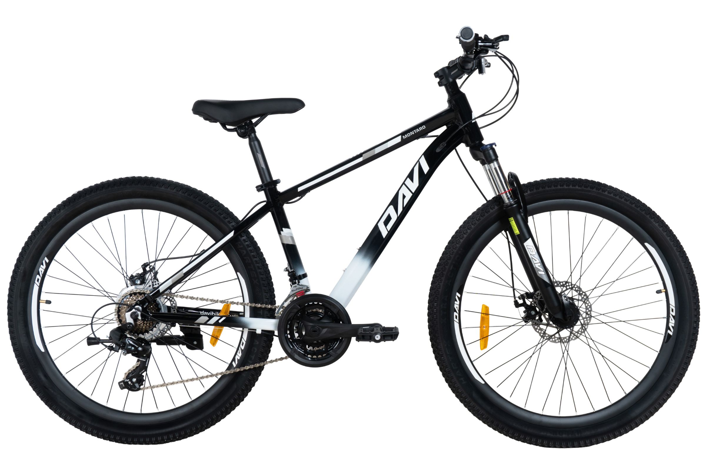 davi montaro alumínium mtb kerékpár, 26", 145 170 cm, 21 sebesség, fekete/piros (copy)