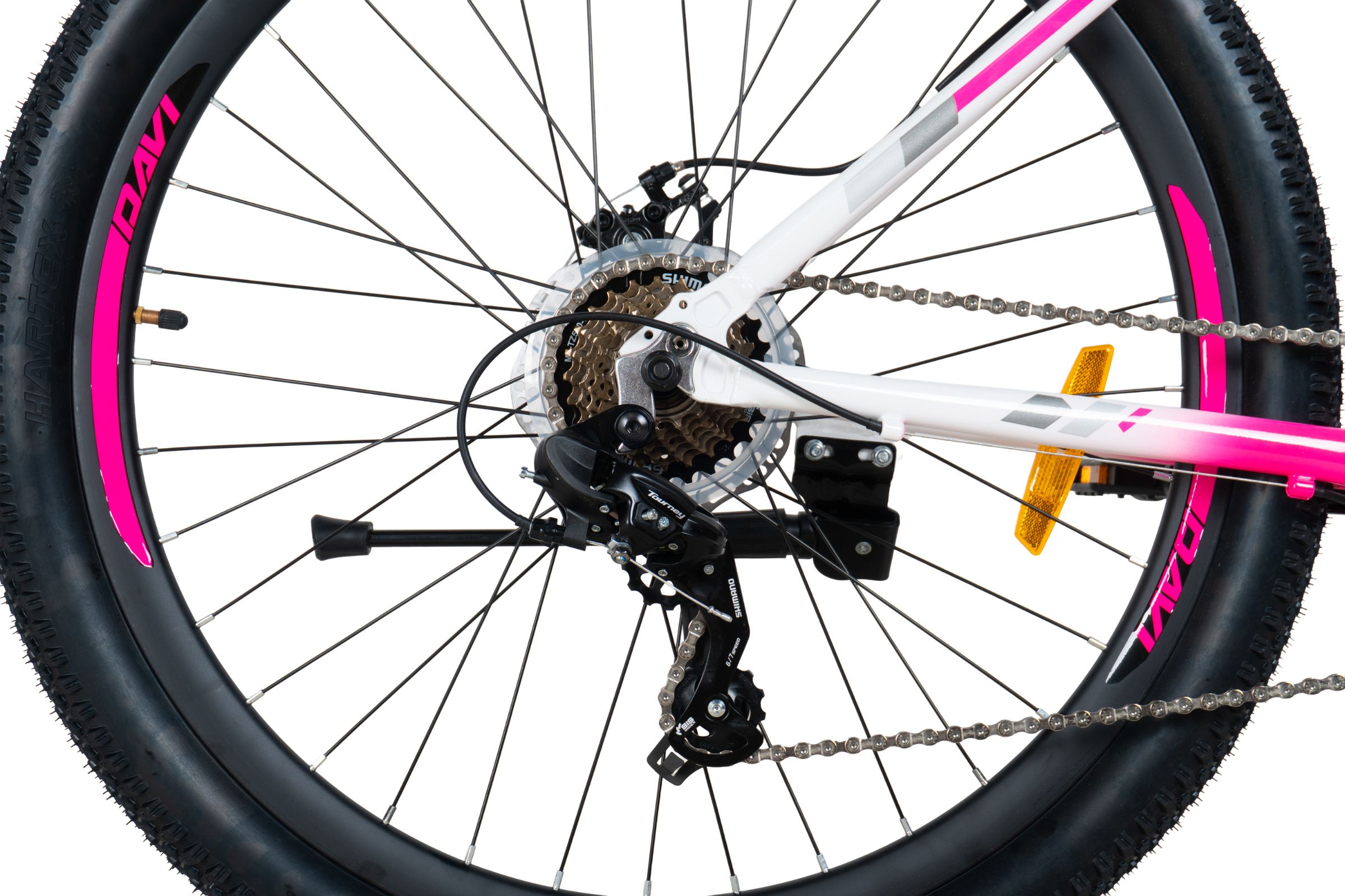 davi bella alumínium mtb kerékpár, 27,5", 160 185 cm, 21 sebesség,rózsaszín/fehér